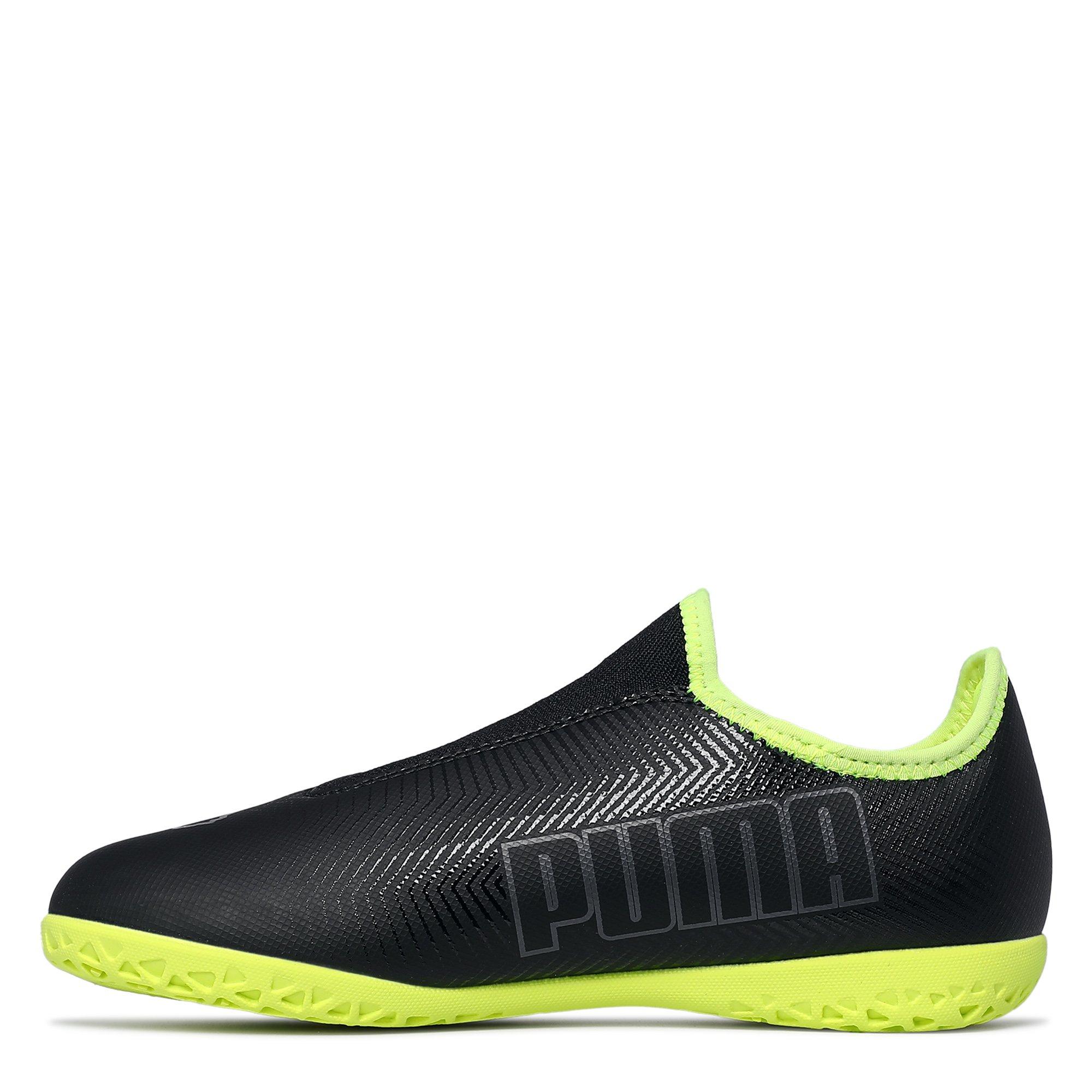 Blk/Yel/Asphalt - Puma - Kids' Finesse LL In Indoor Football Boots - 2