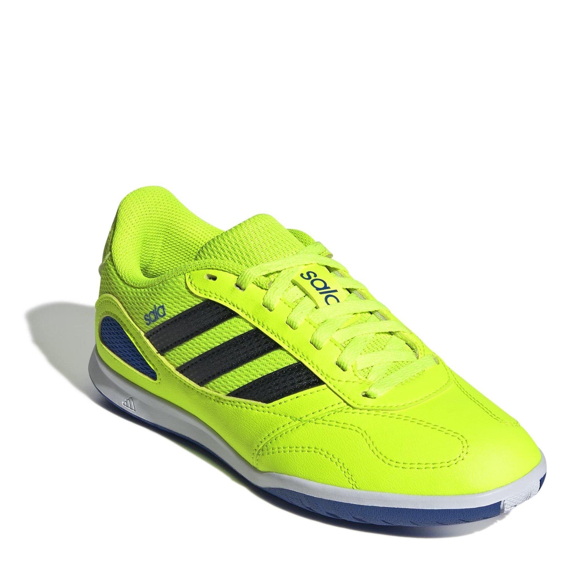 Lemon/Blue - adidas - Super Sala Junior Indoor Court Football Boots - 3