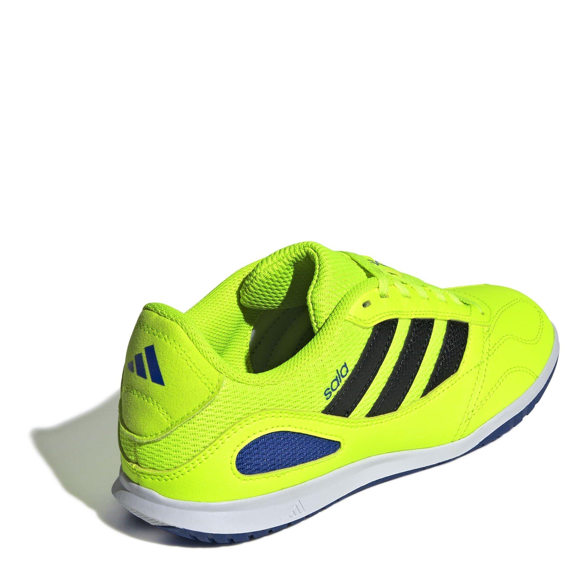 Lemon/Blue - adidas - Super Sala Junior Indoor Court Football Boots - 4