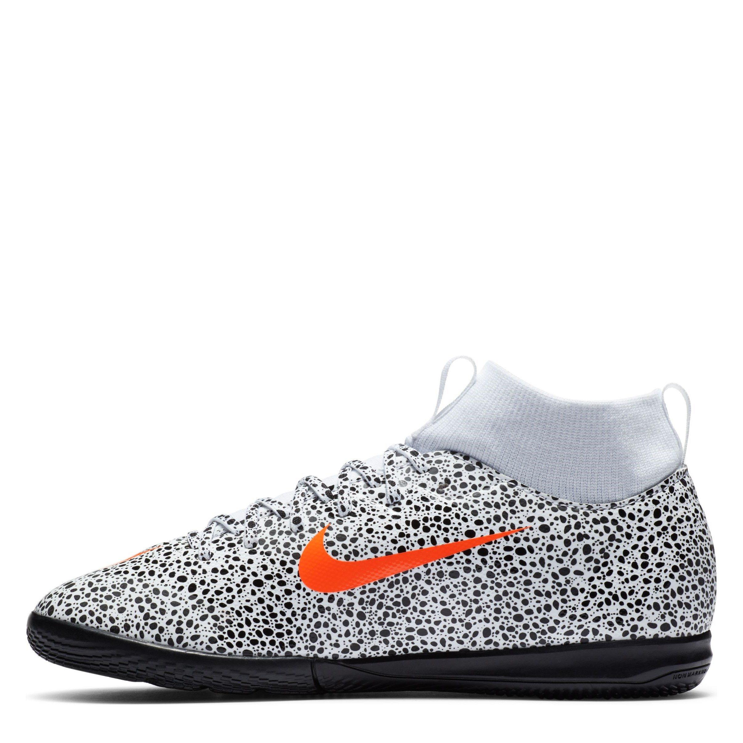 White - Nike - Mercurial SF7 Juniors Indoor Court Football Trainers - 2