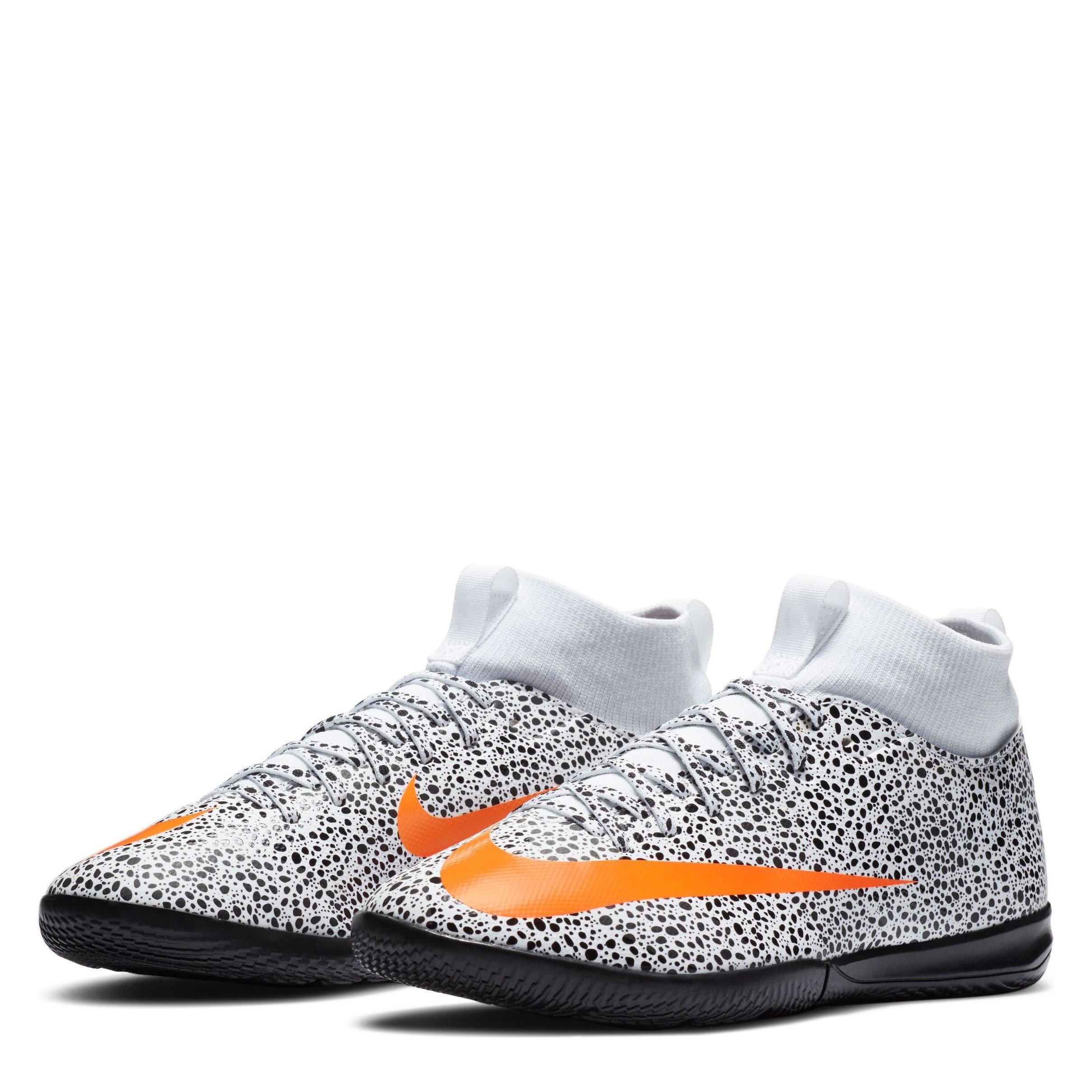 White - Nike - Mercurial SF7 Juniors Indoor Court Football Trainers - 4