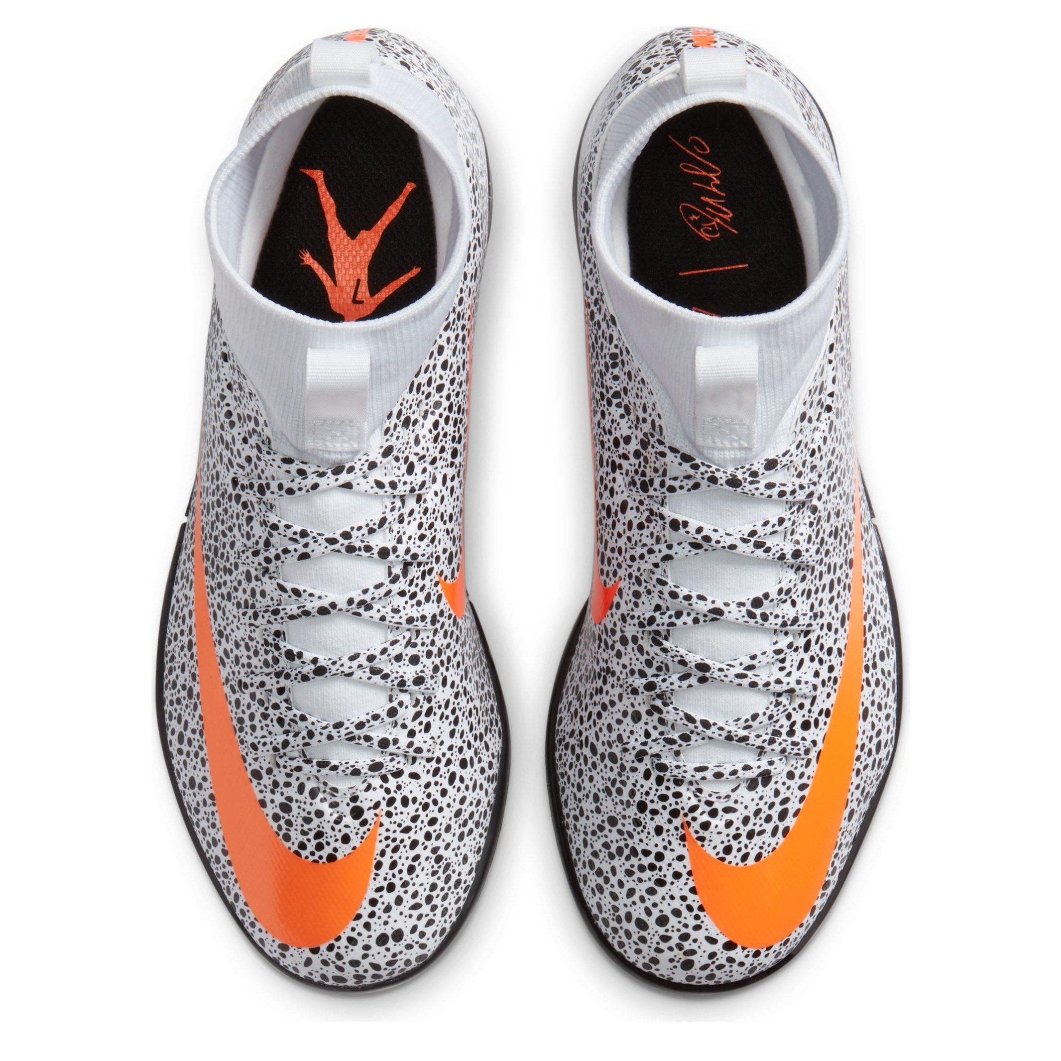 White - Nike - Mercurial SF7 Juniors Indoor Court Football Trainers - 6