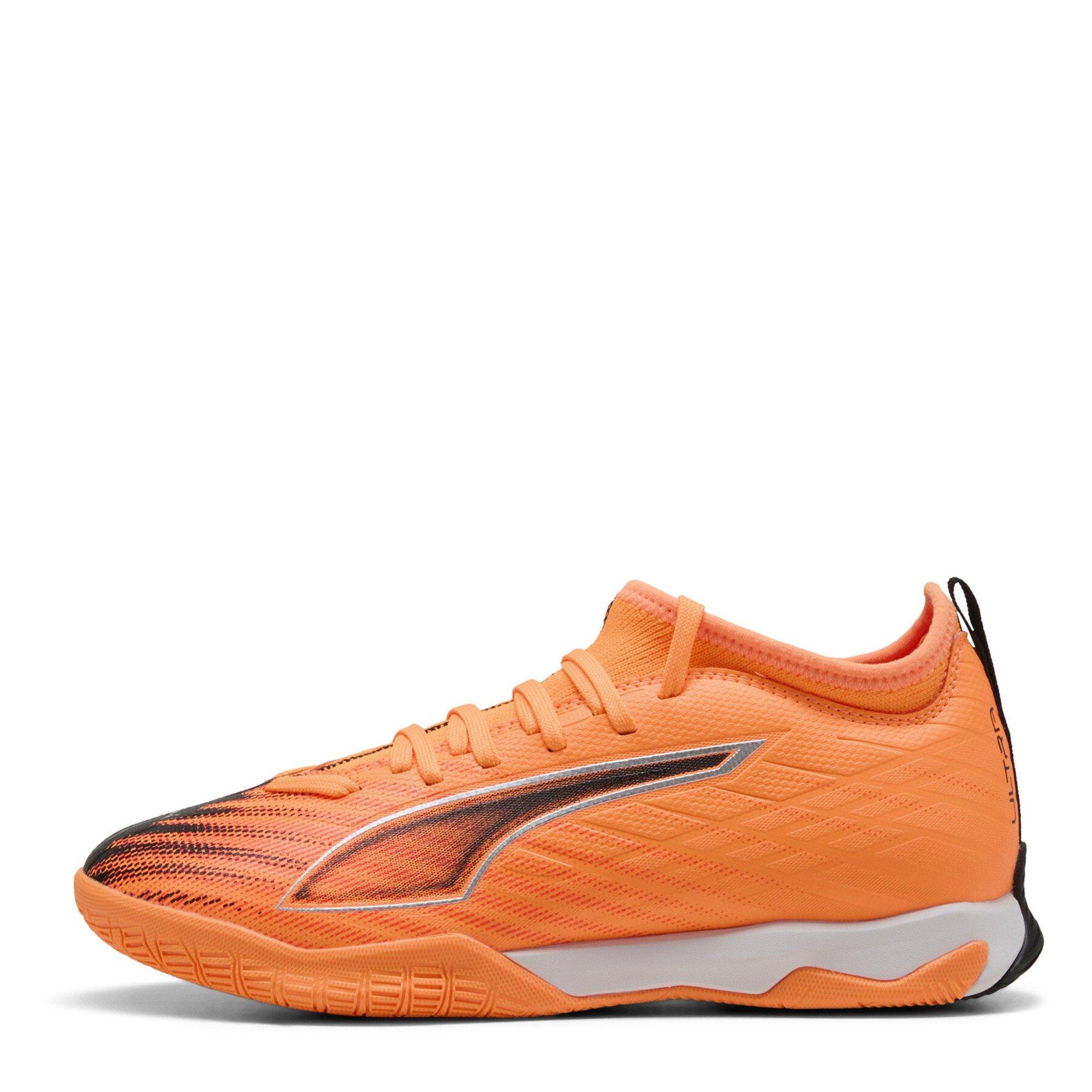 HtFr-Blk-GlwRd - Puma - Unisex Kids' Ultra 6 Match It + Mid Indoor Football Boots - 2