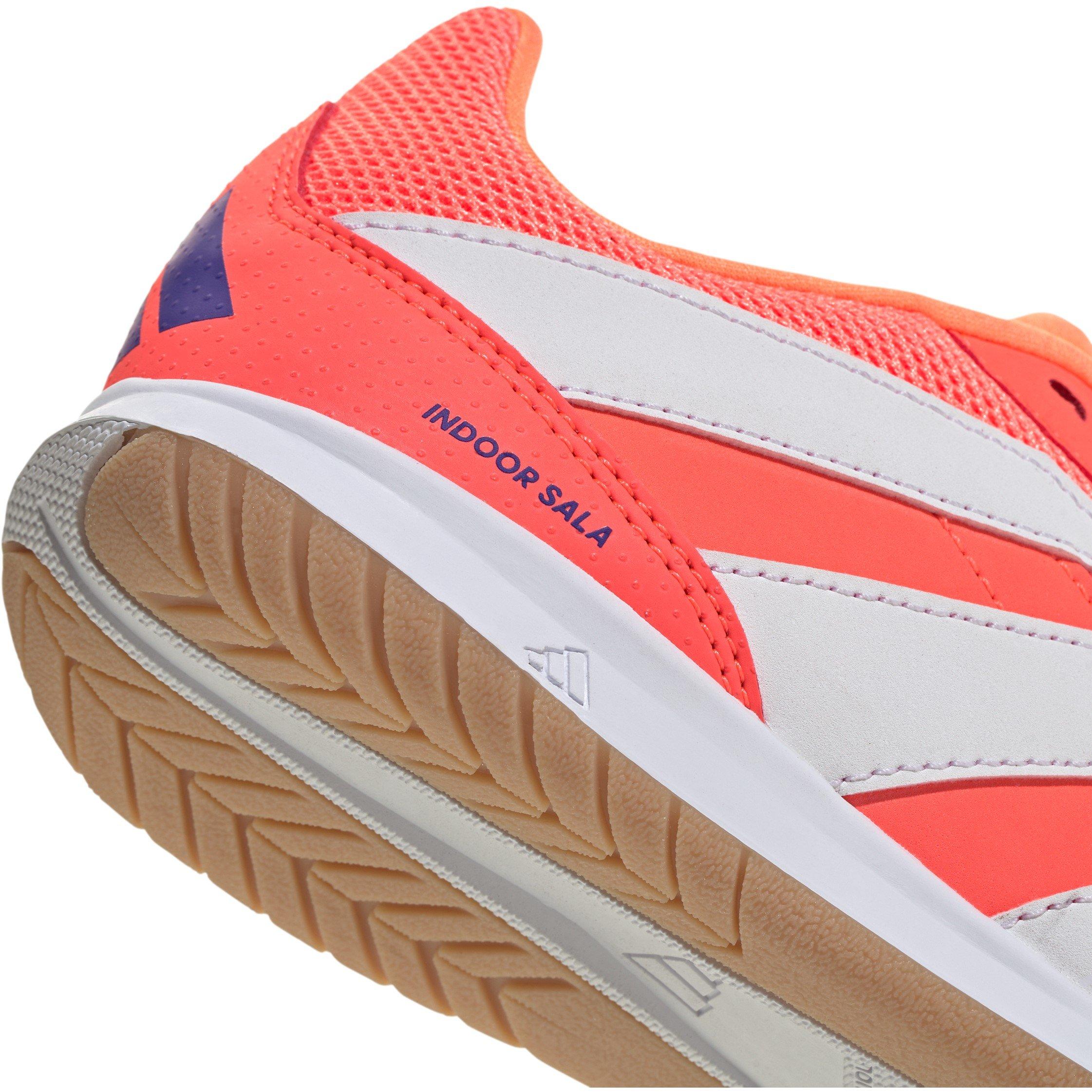 Coral/Wht/Orgn - adidas - Predator Club Indoor Football Boots - 7