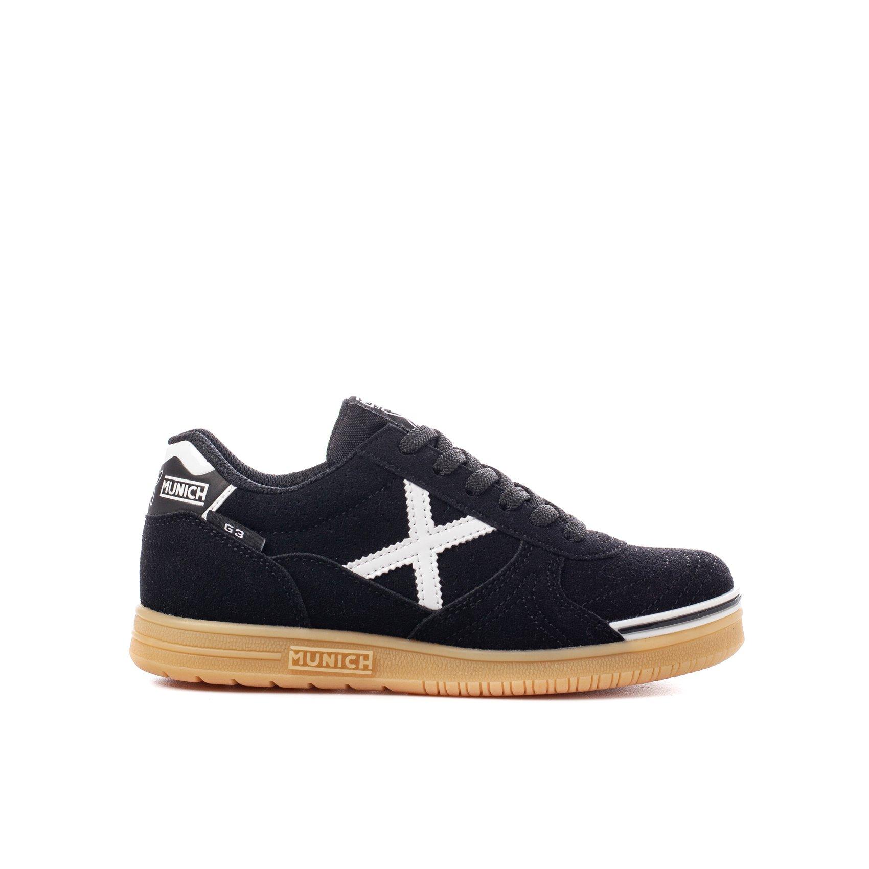Munich Boys G3 Profit Trainers Junior - Black/White - 4.5 (37)