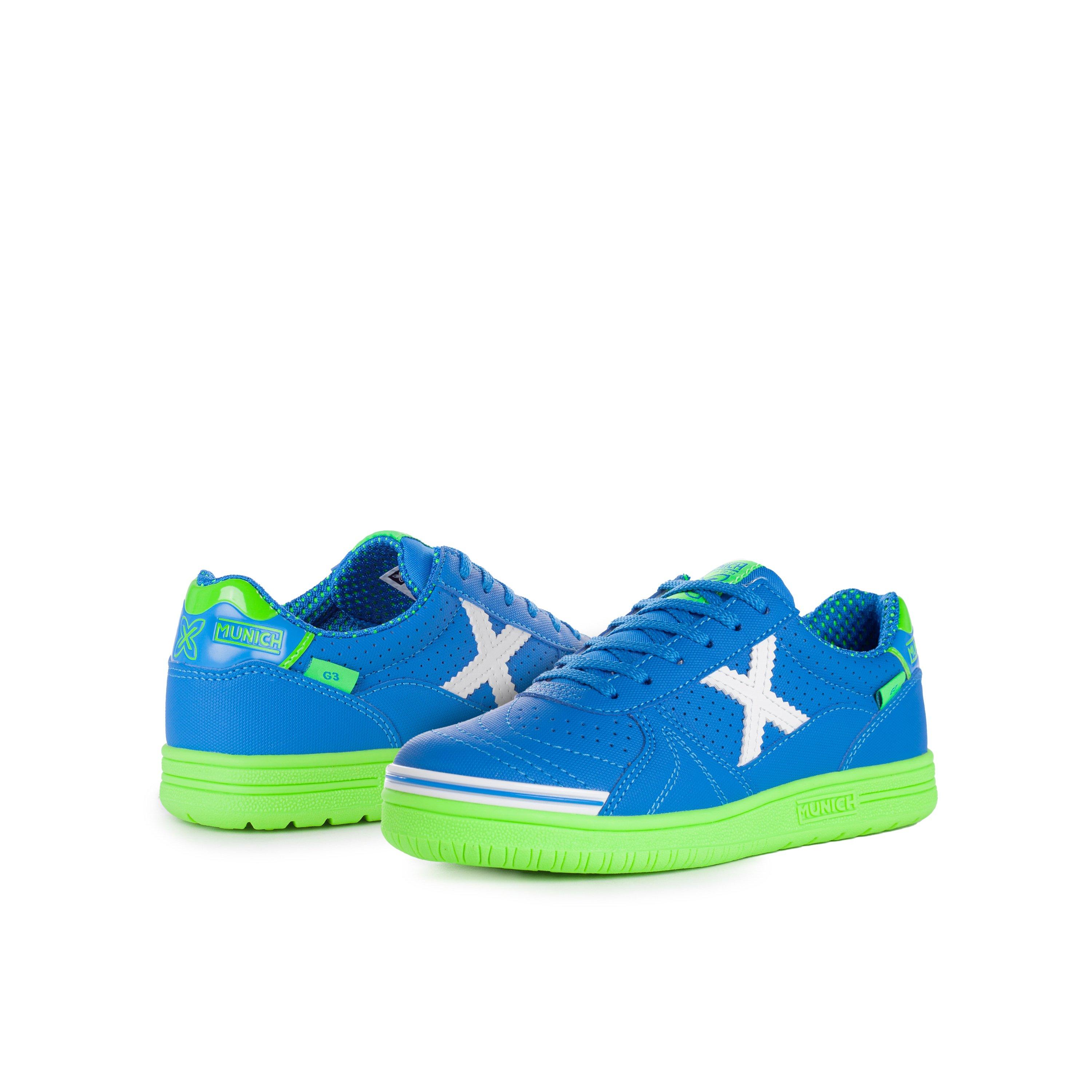 Blue/FluGreen - Munich - G3 Profit Trainers Junior - 5
