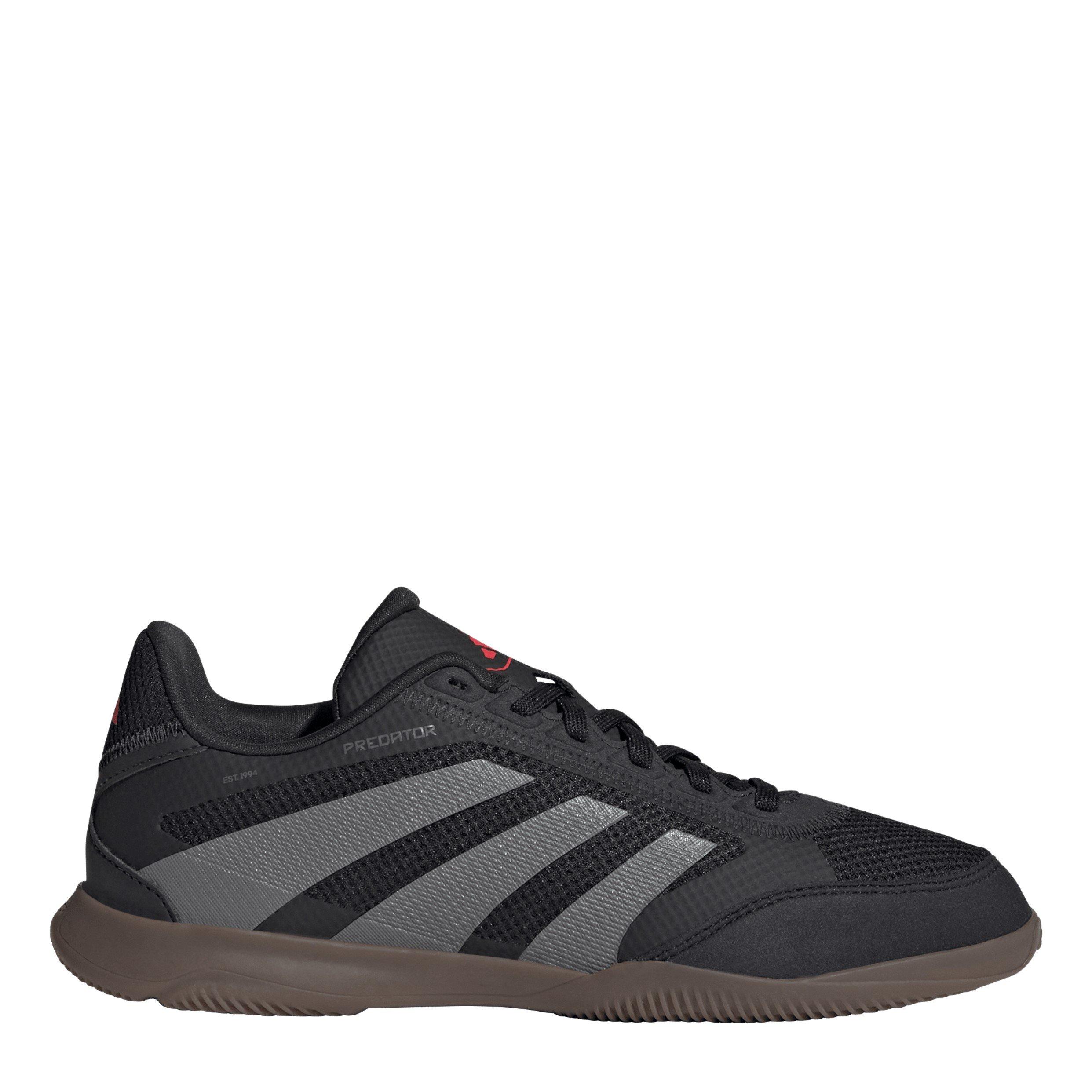 Adidas  Kids P Lge Indoor Football Boots - Cblack/Grey/Red - 4.5 (37.5)
