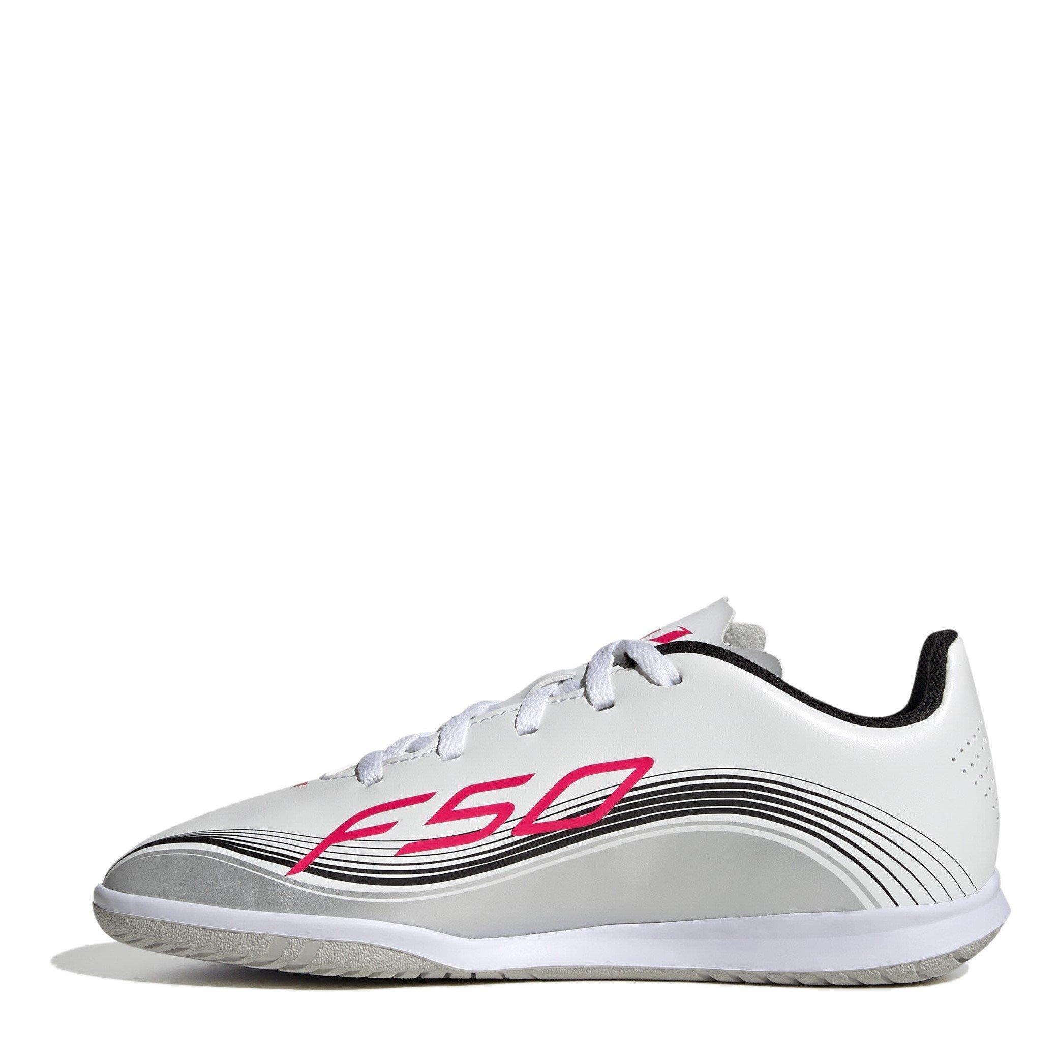 White/Red - adidas - F50 Club Juniors Indoor Football Boots - 2