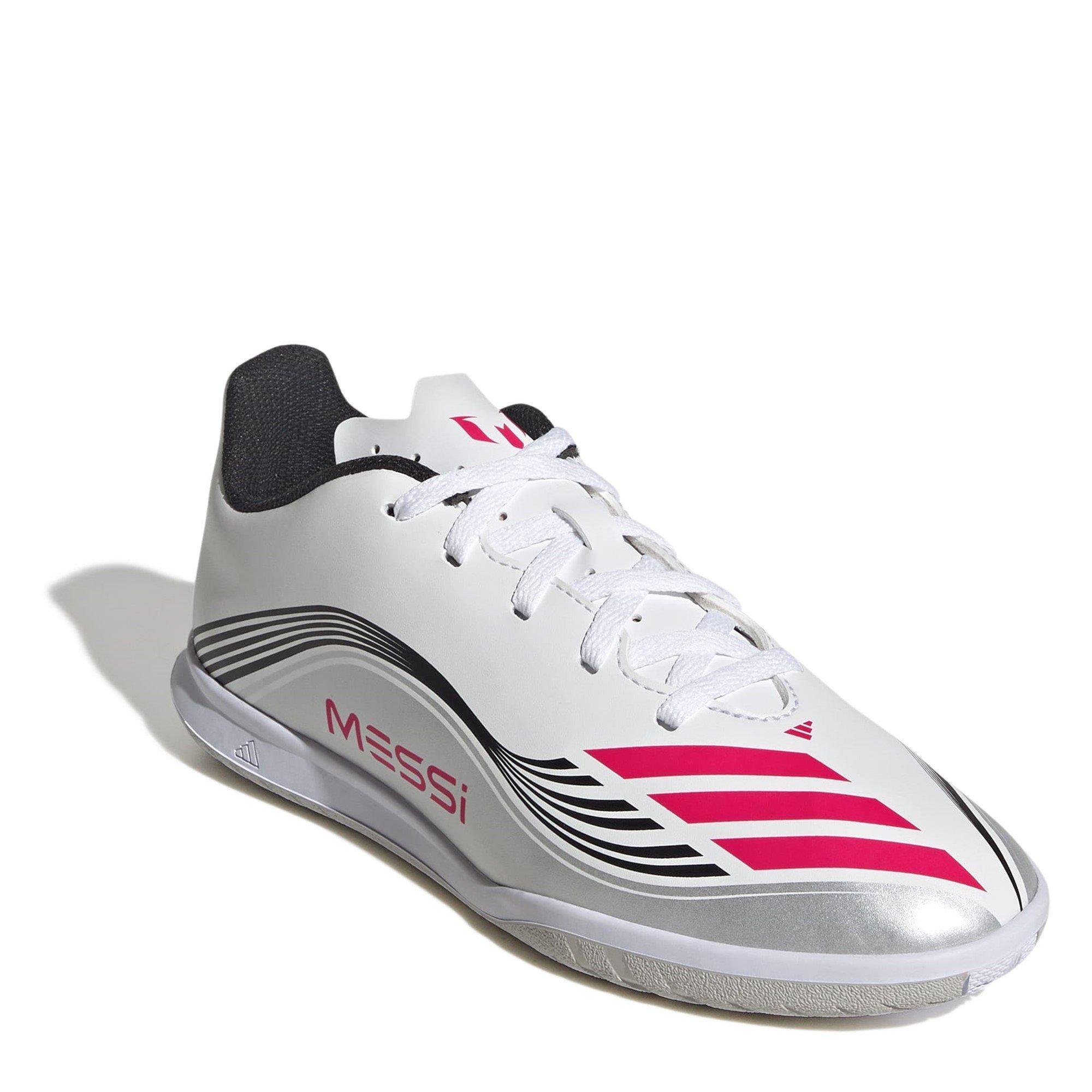 White/Red - adidas - F50 Club Juniors Indoor Football Boots - 3