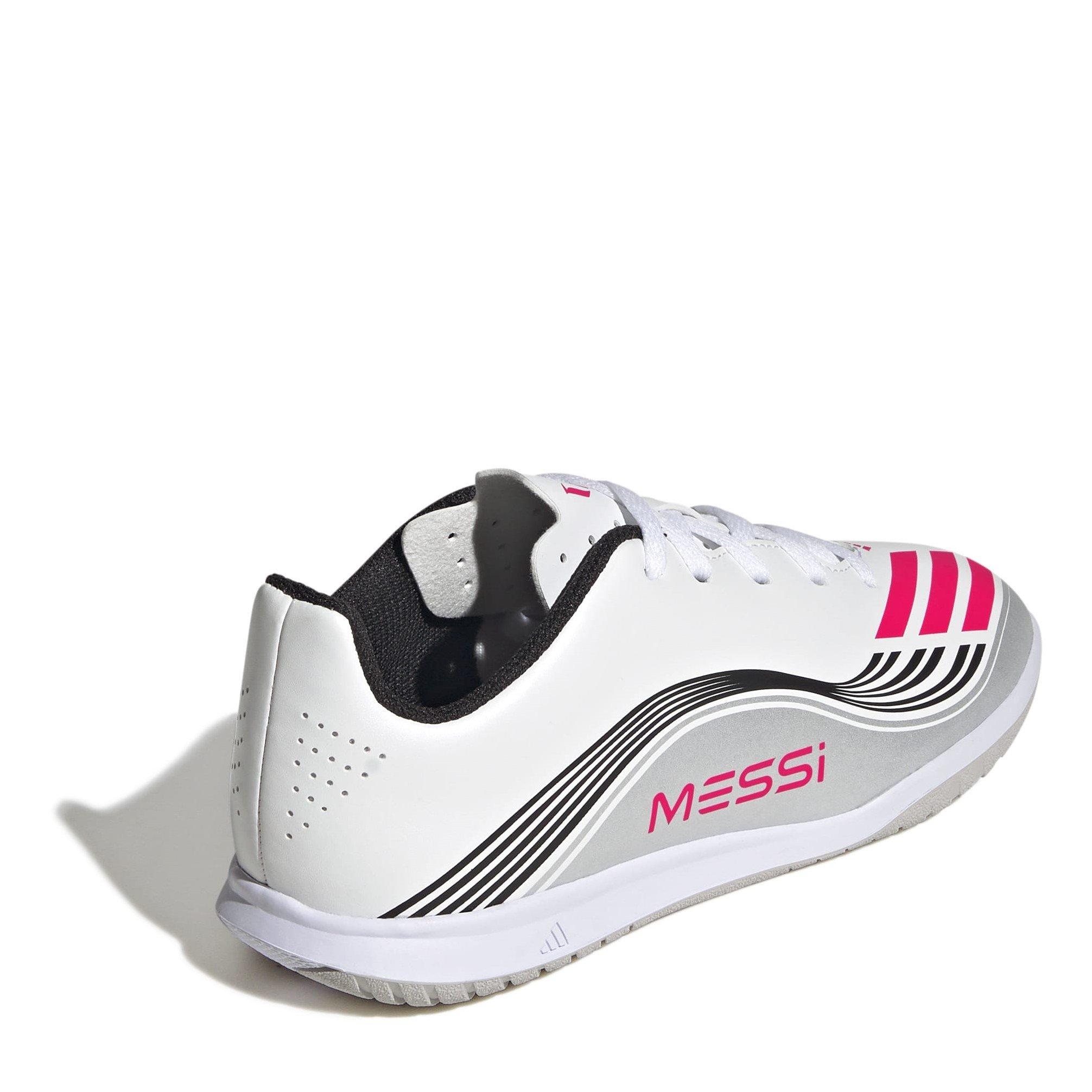 White/Red - adidas - F50 Club Juniors Indoor Football Boots - 4