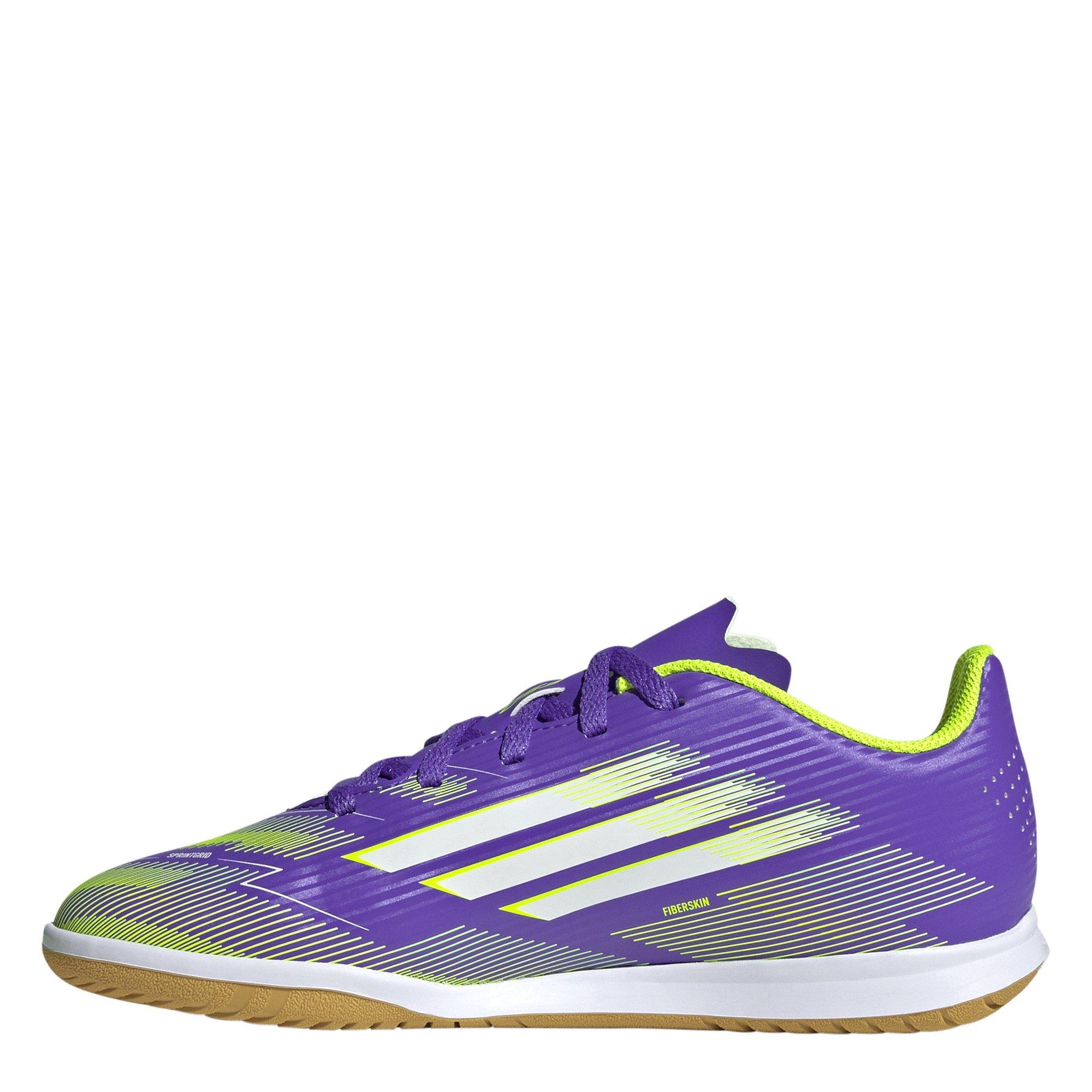 Purple/White - adidas - F50 Club Juniors Indoor Football Boots - 2
