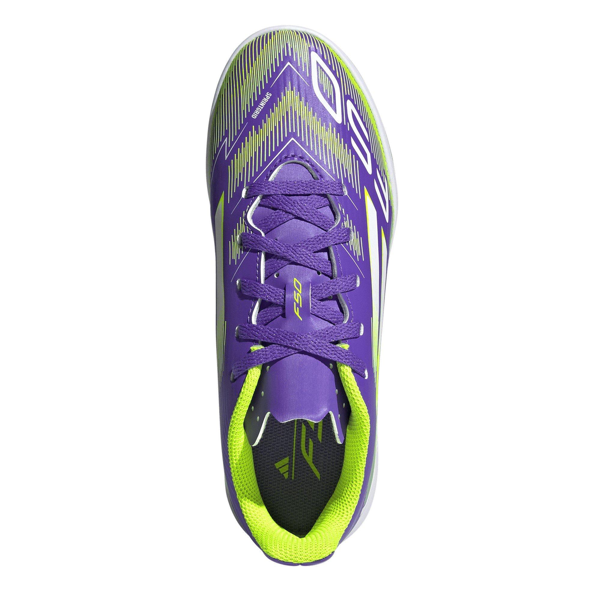 Purple/White - adidas - F50 Club Juniors Indoor Football Boots - 5