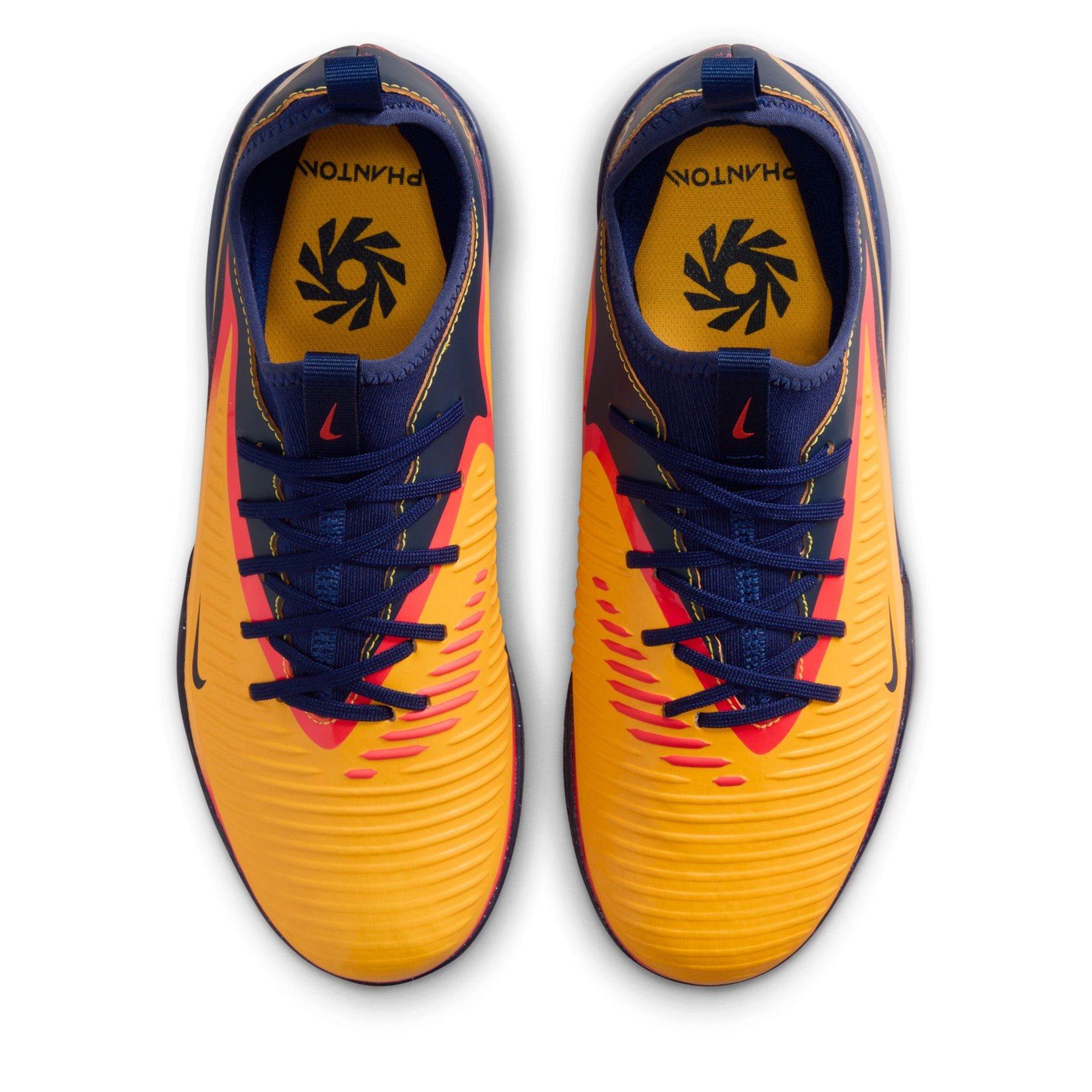 Orange/Volt - Nike - Phantom 6 Academy Juniors Indoor Football Boots - 6