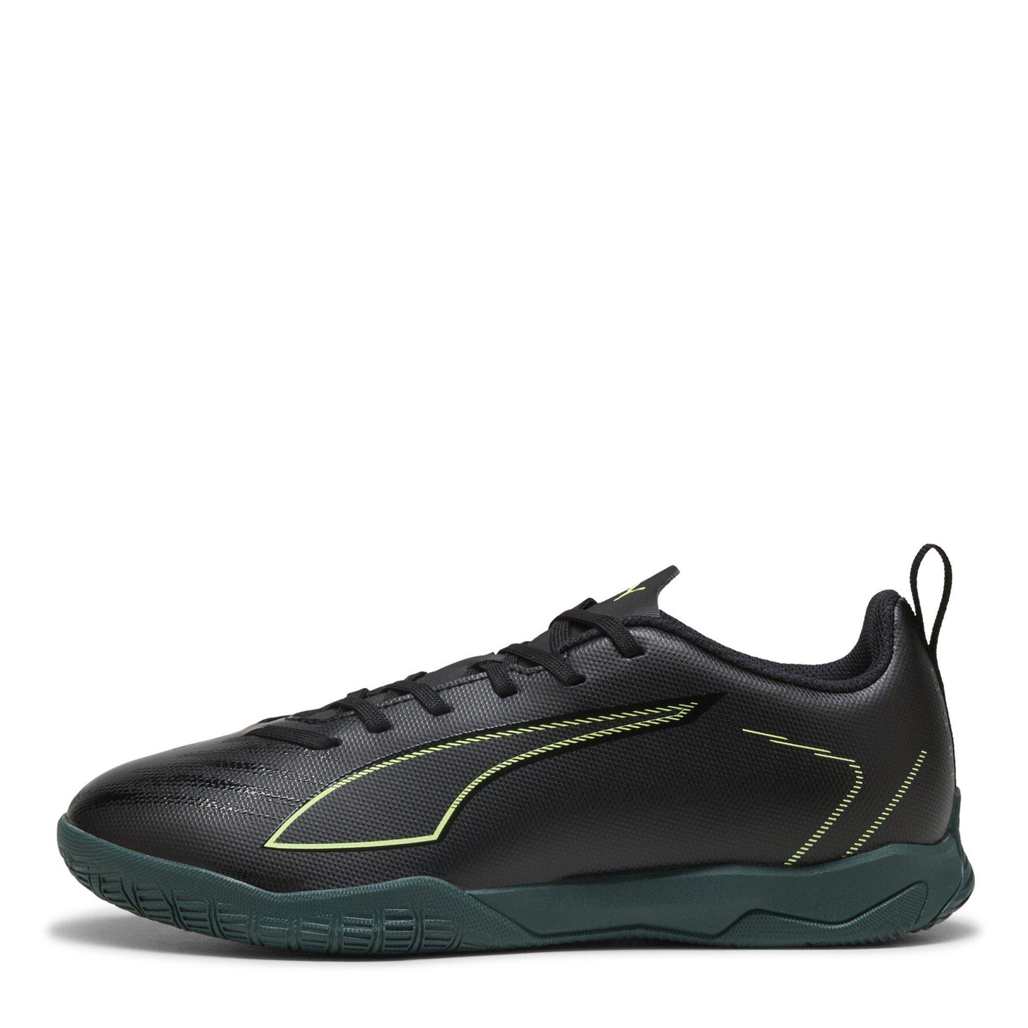 Blk-FL-GrnTrrn - Puma - Unisex Kids Ultra 6 Play It Indoor Football Boots - 2