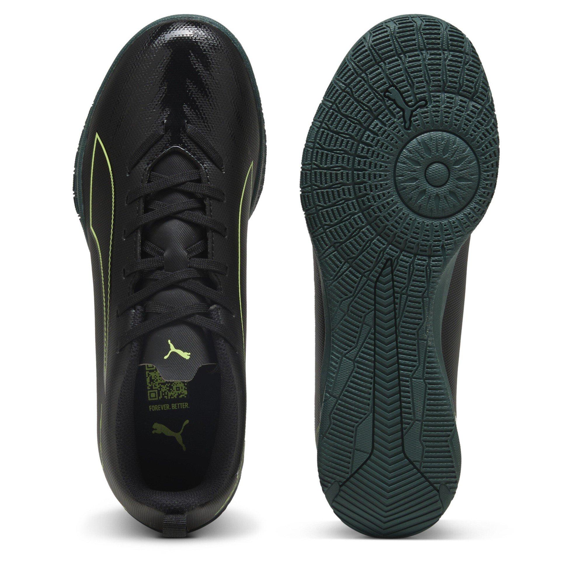 Blk-FL-GrnTrrn - Puma - Unisex Kids Ultra 6 Play It Indoor Football Boots - 3