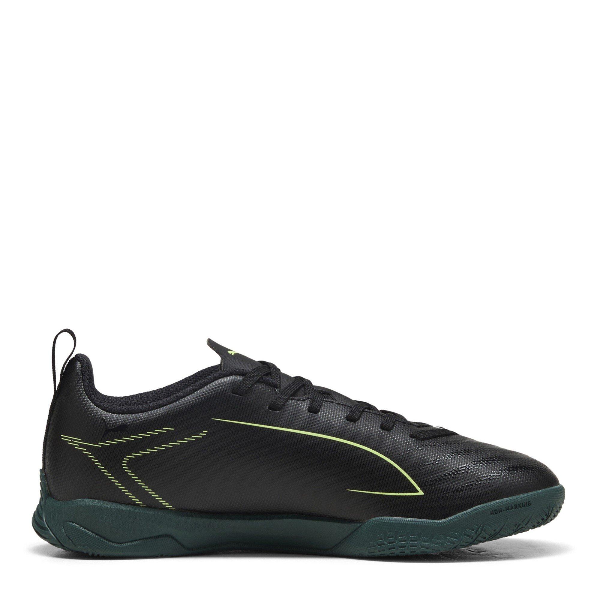 Blk-FL-GrnTrrn - Puma - Unisex Kids Ultra 6 Play It Indoor Football Boots - 4