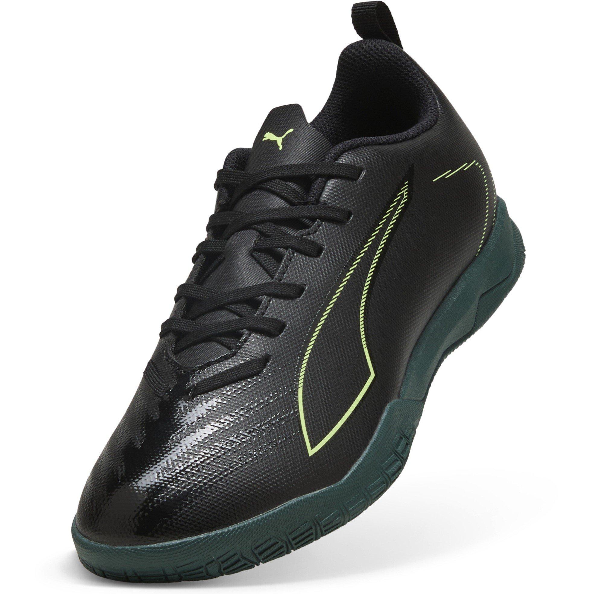 Blk-FL-GrnTrrn - Puma - Unisex Kids Ultra 6 Play It Indoor Football Boots - 6