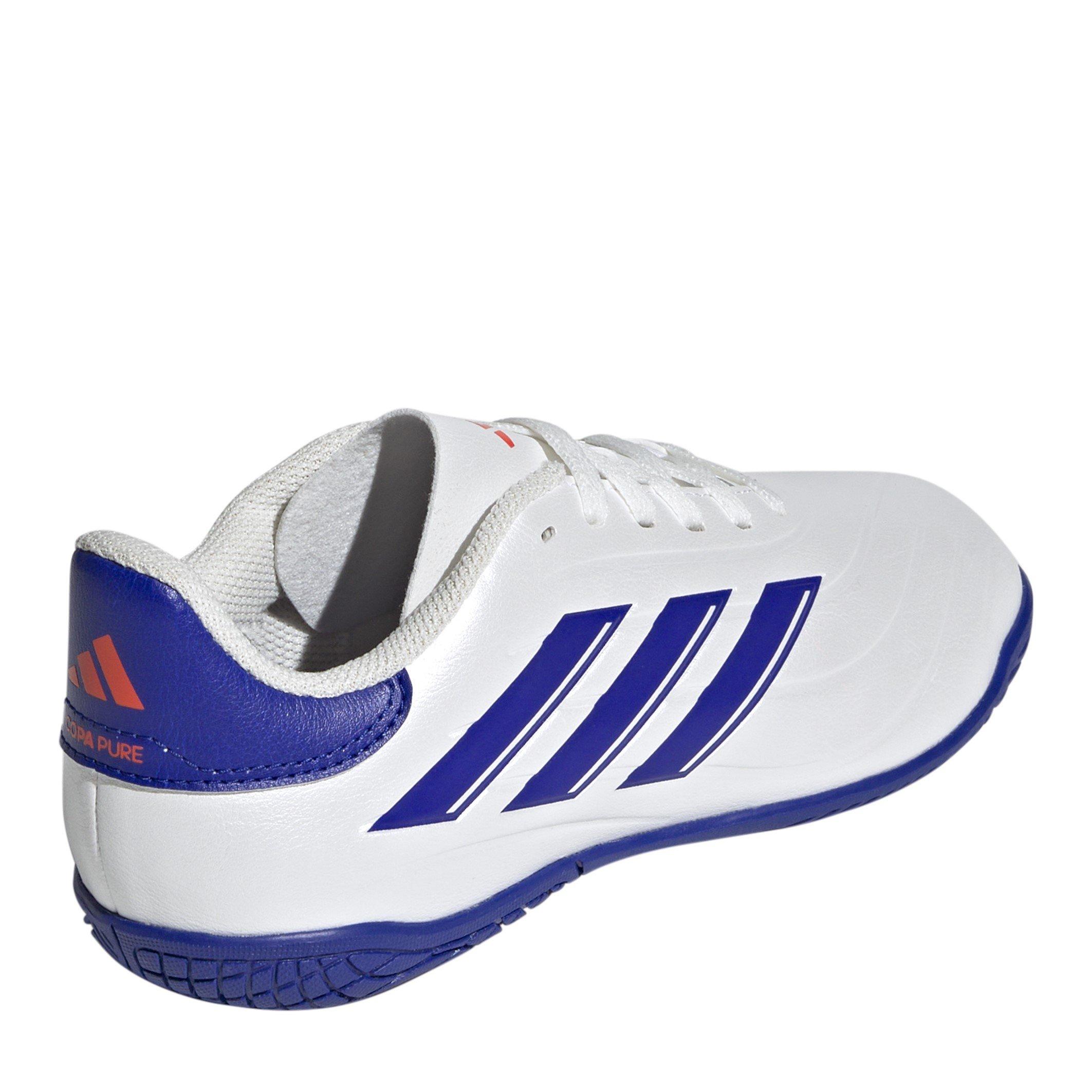 Wht/Blue/Red - adidas - Copa Pure 2 Club In J Indoor Football Boots Unisex Kids - 4