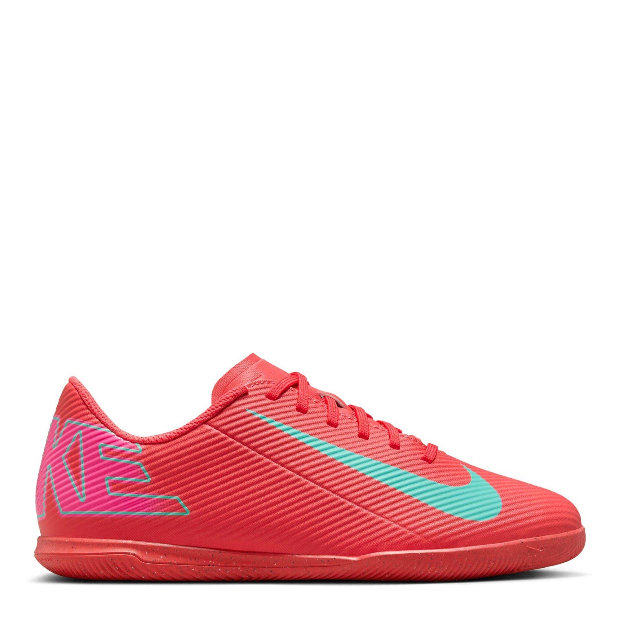 Nike Boys Mercurial Vapor 16 Club Juniors Indoor Football Boots - Red/Green - 5.5 (38.5)