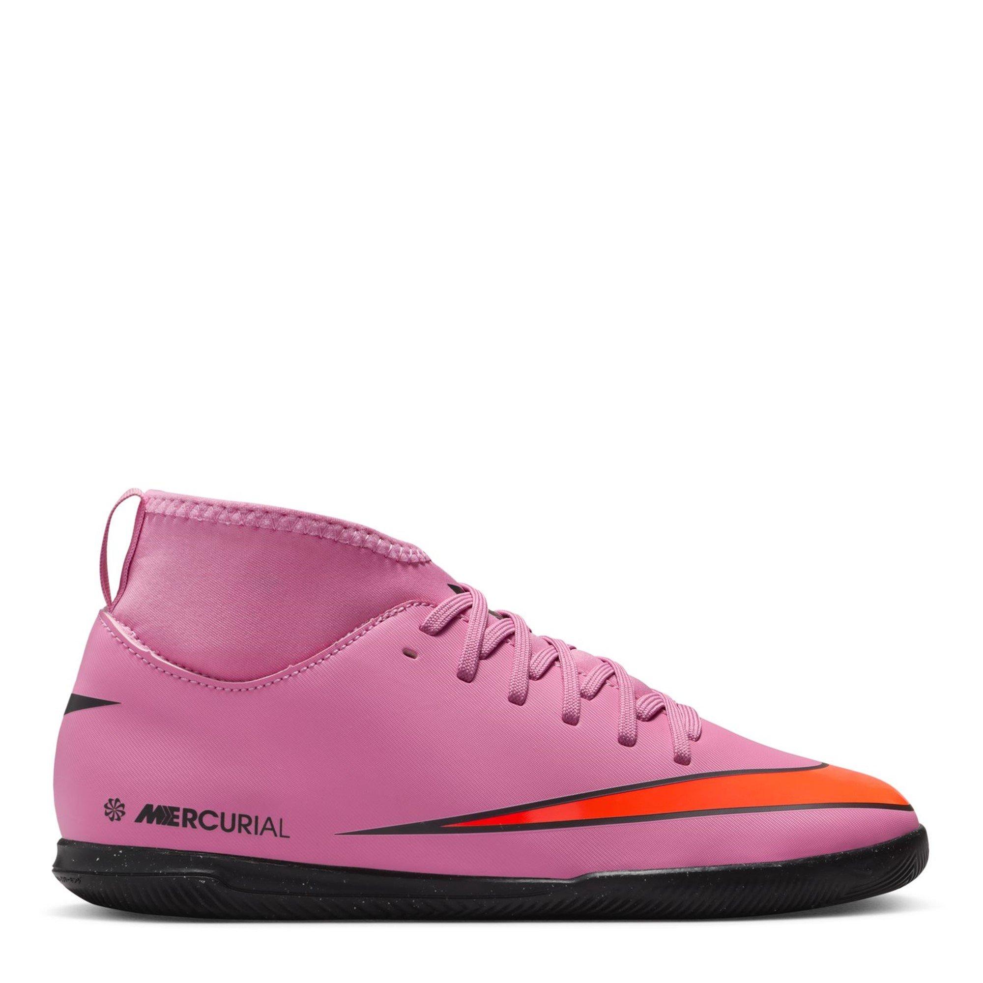 Pink/Black - Nike - Mercurial Superfly 10 Club Juniors Indoor Football Boots - 1
