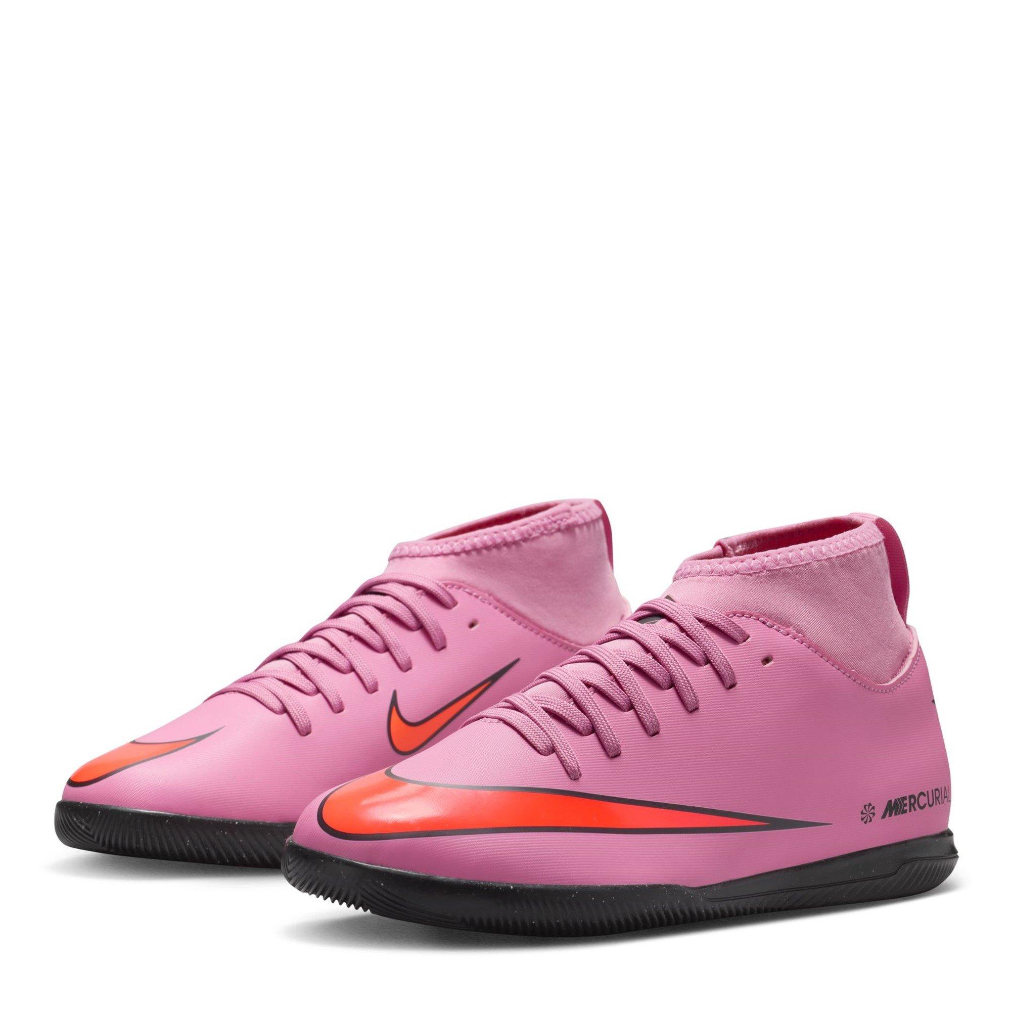 Pink/Black - Nike - Mercurial Superfly 10 Club Juniors Indoor Football Boots - 4