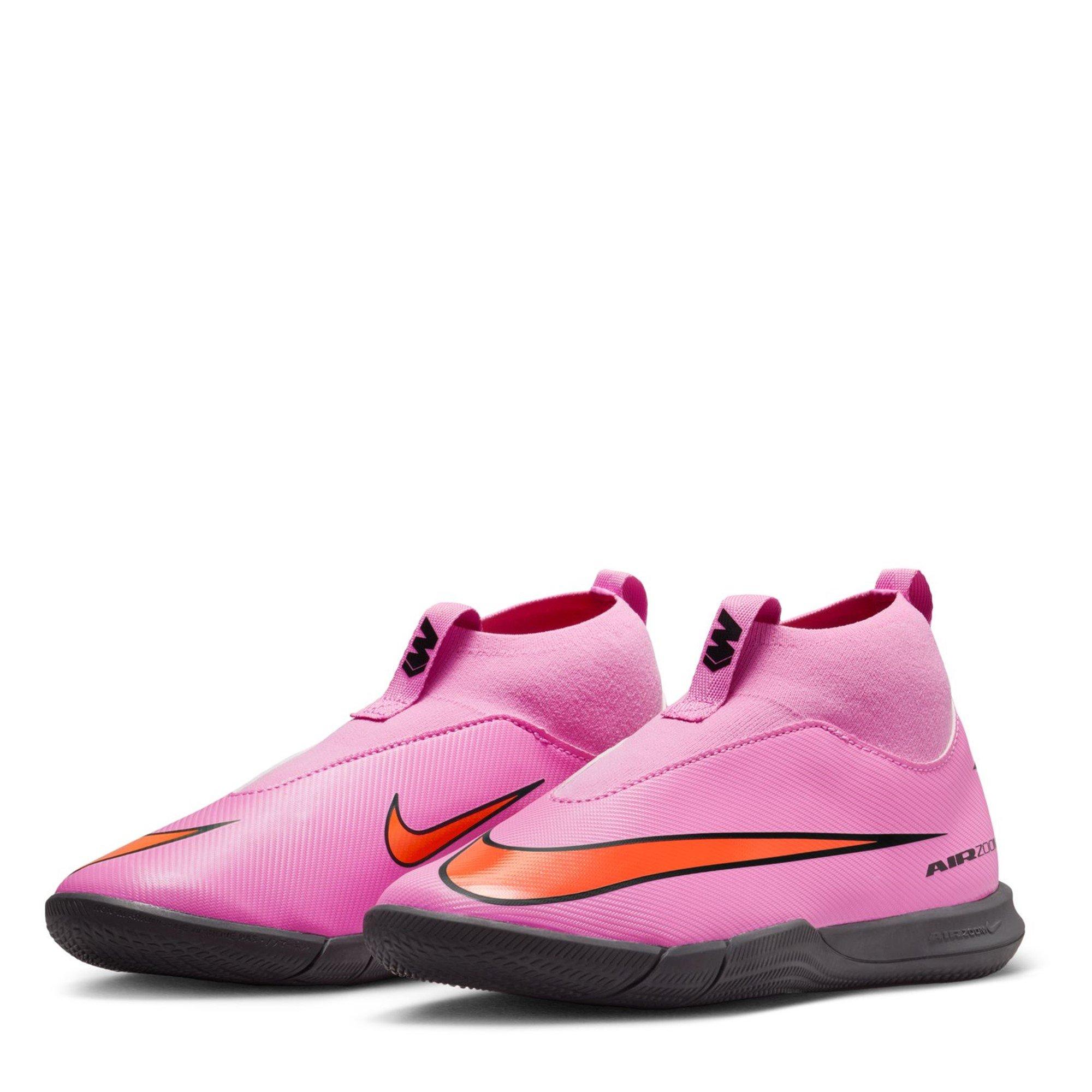Pink/Black - Nike - Mercuial Superfly 10 Academy Juniors Indoor Football Boots - 4