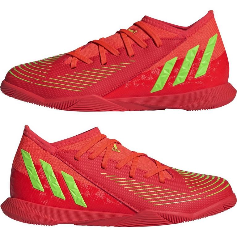 Rojo/Verde/Negro - adidas - Predator Edge.3 Indoor Football Shoes Kids - 9