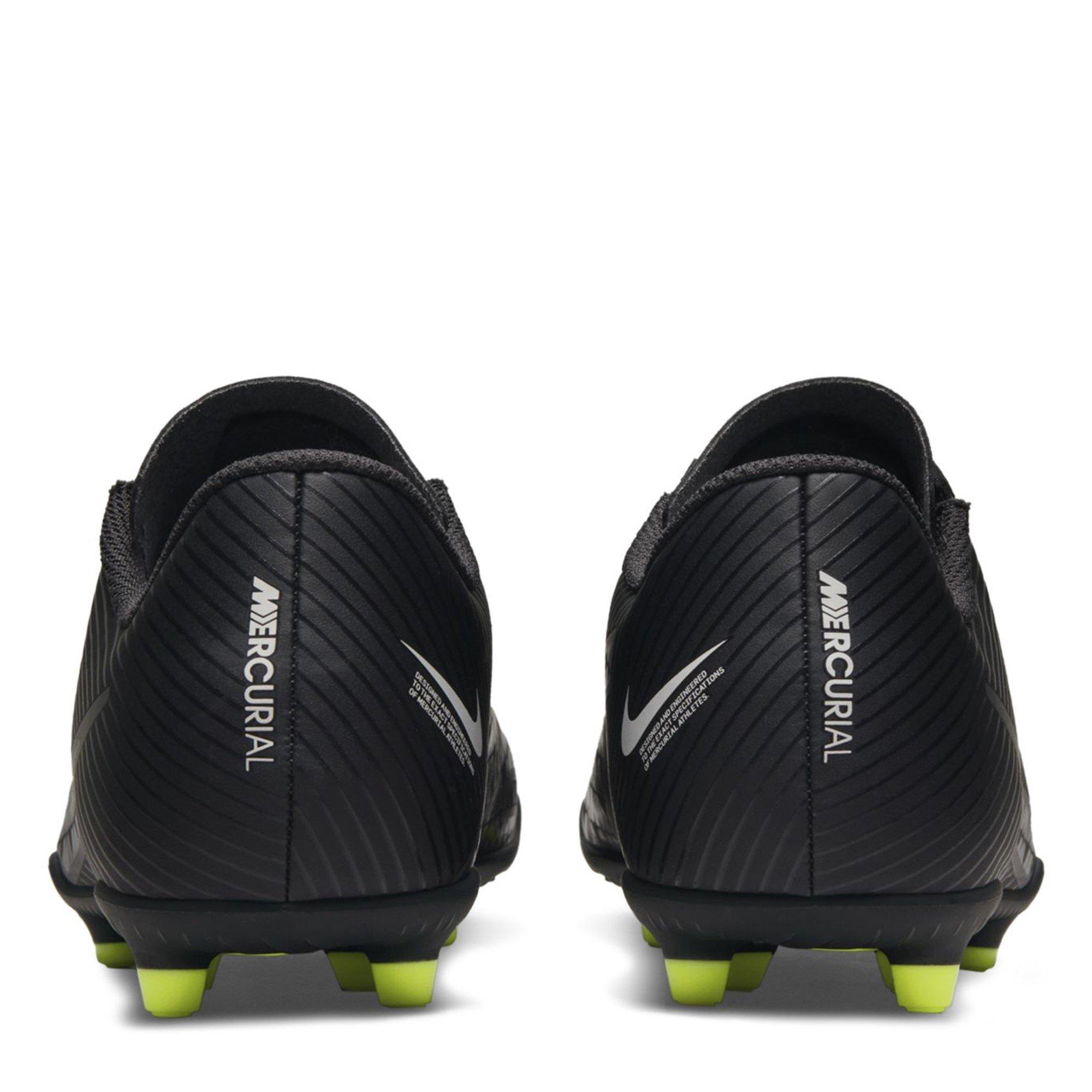 Blk/Grey-Volt - Nike - Nike Mercurial Vapor 15 Club Juniors Firm ground Football Boots - 6