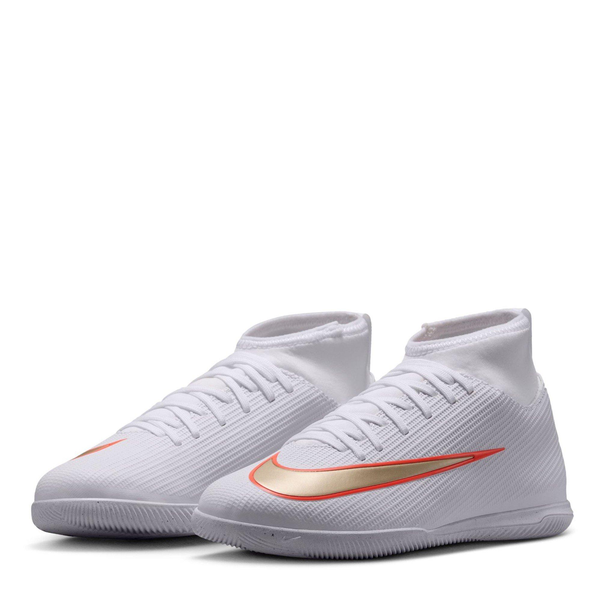 White/Red - Nike - Kids' Mercurial Club Indoor Football Boot - 4