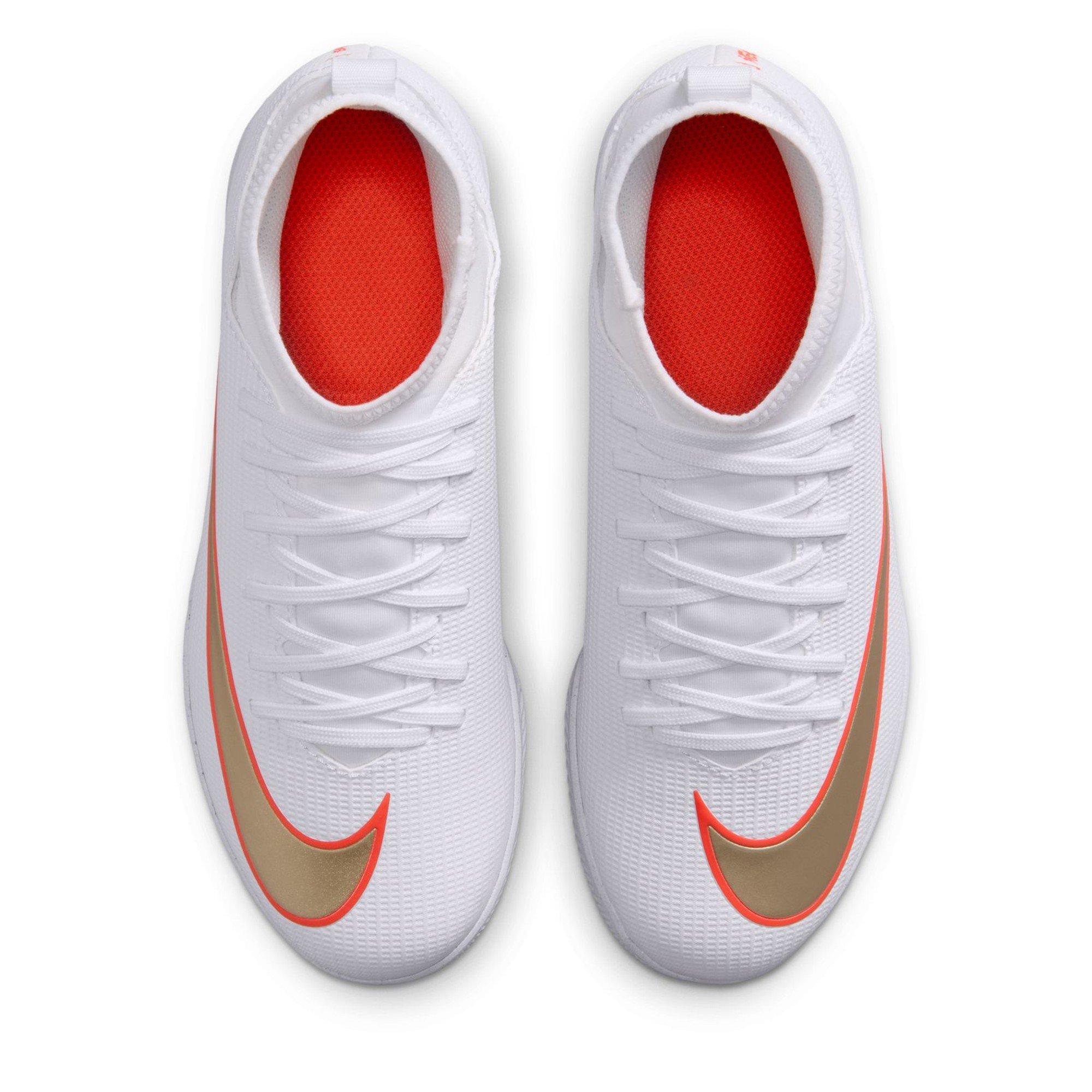 White/Red - Nike - Kids' Mercurial Club Indoor Football Boot - 6