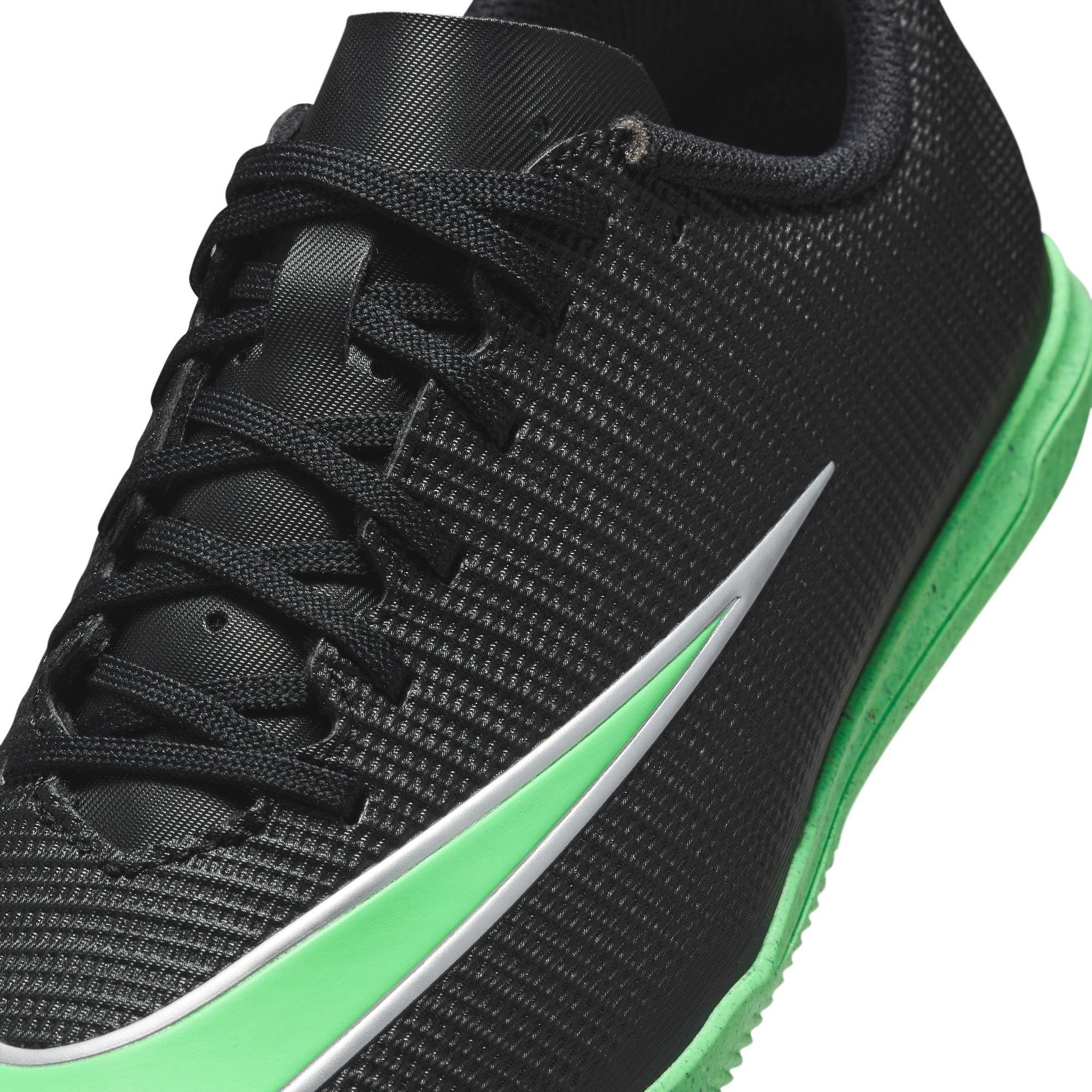 Noir/Vert - Nike - Kids' Mercurial Club Indoor Football Boot - 7
