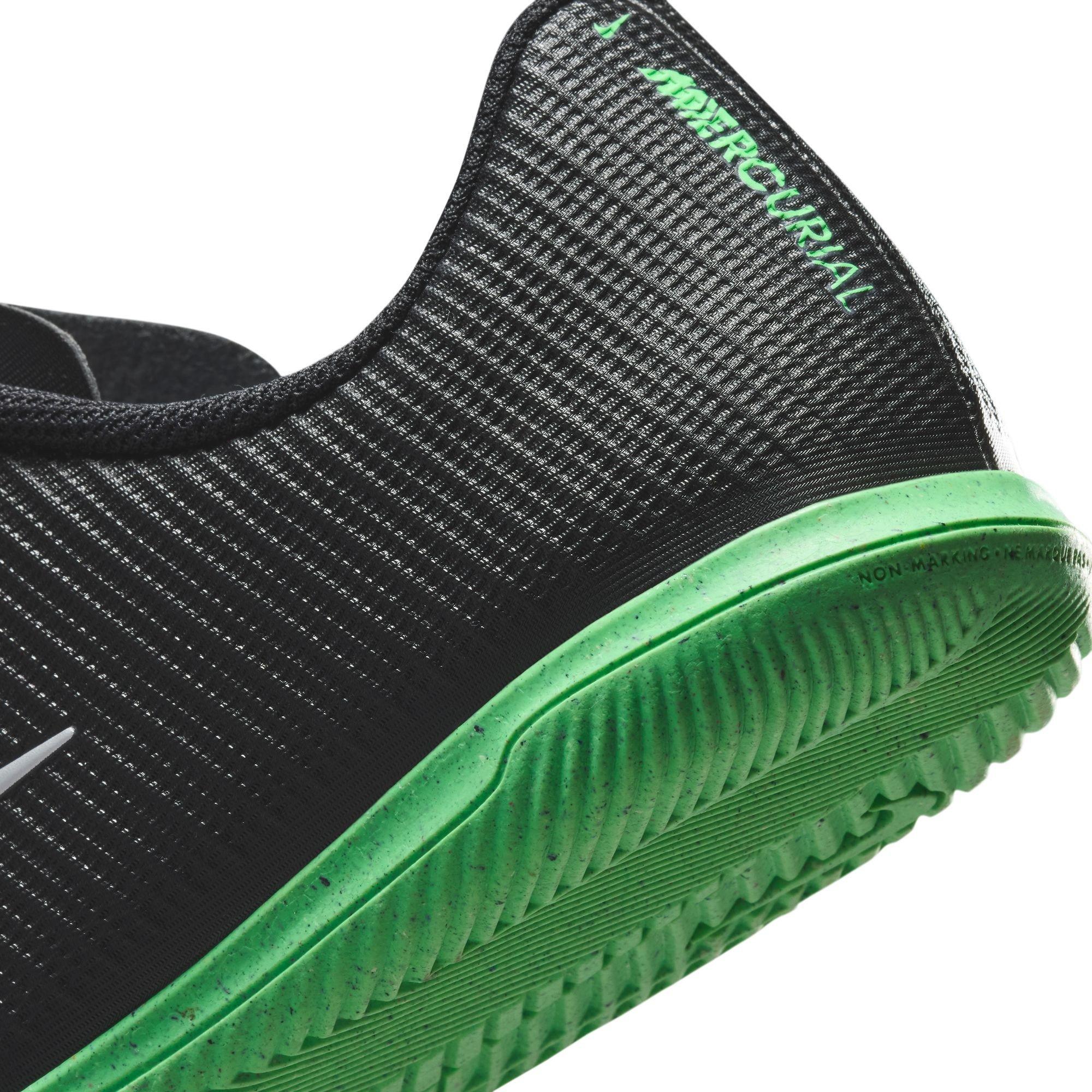 Noir/Vert - Nike - Kids' Mercurial Club Indoor Football Boot - 8