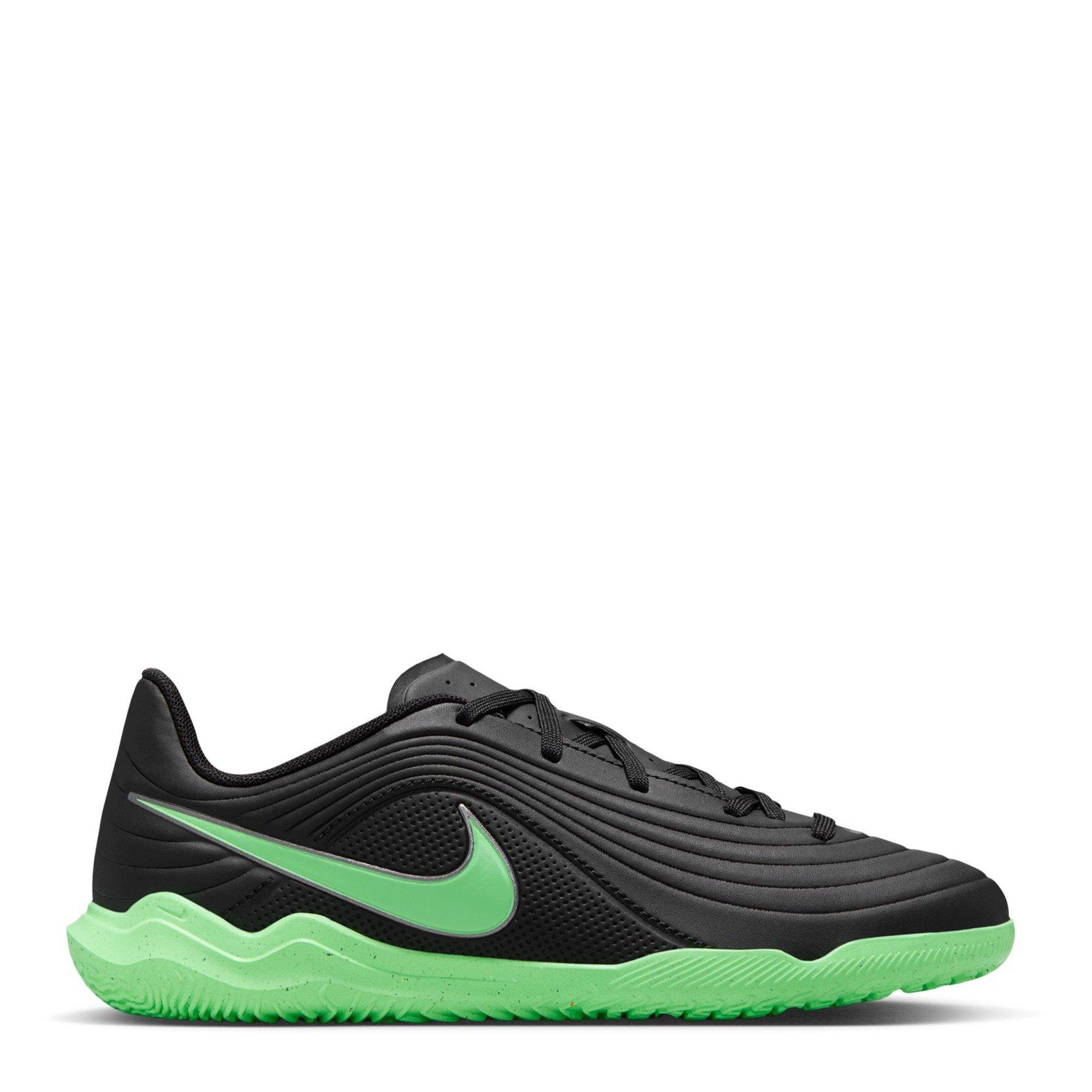 Black/Green - Nike - Kids' Tiempo Club IC Indoor Football Boot - 1