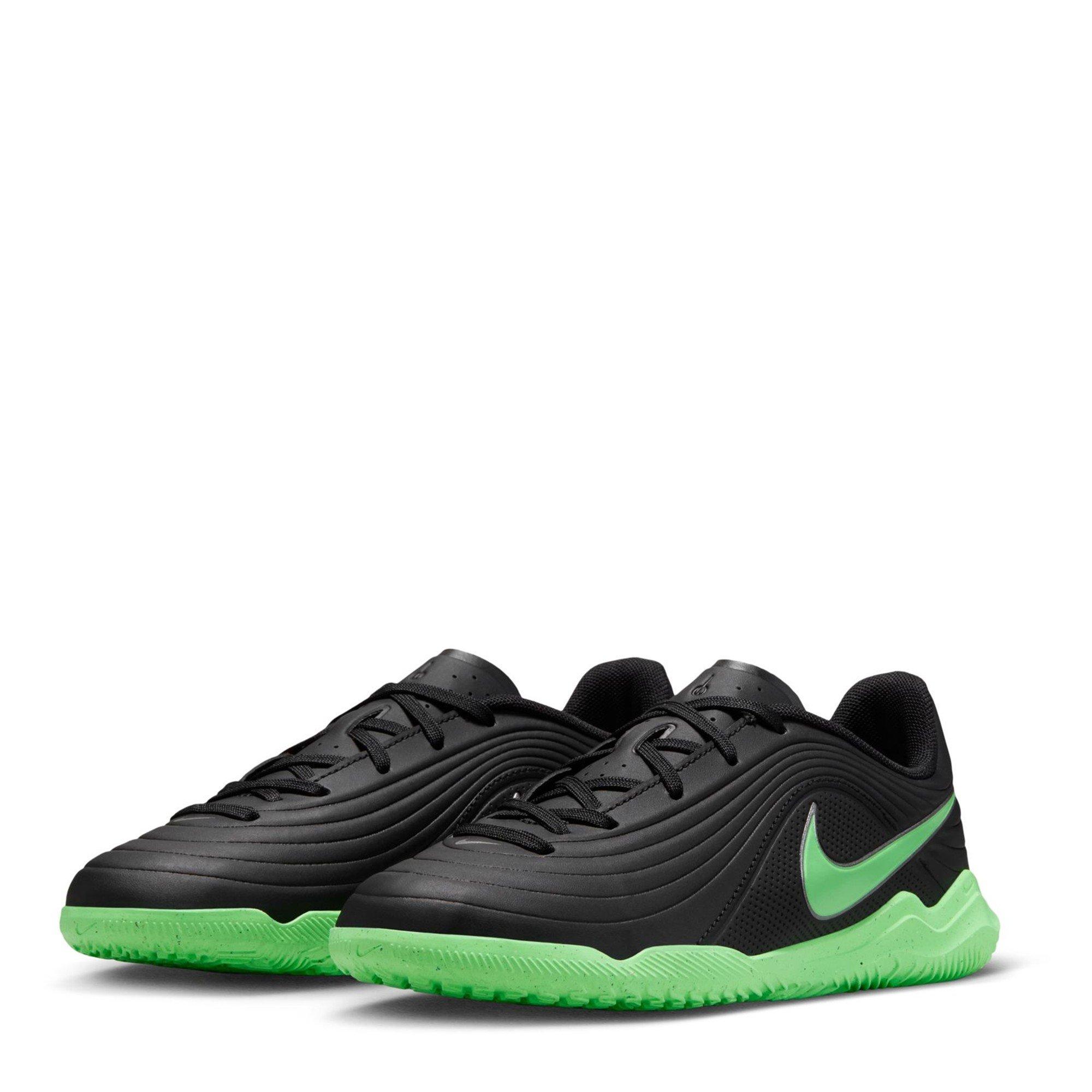 Black/Green - Nike - Kids' Tiempo Club IC Indoor Football Boot - 4