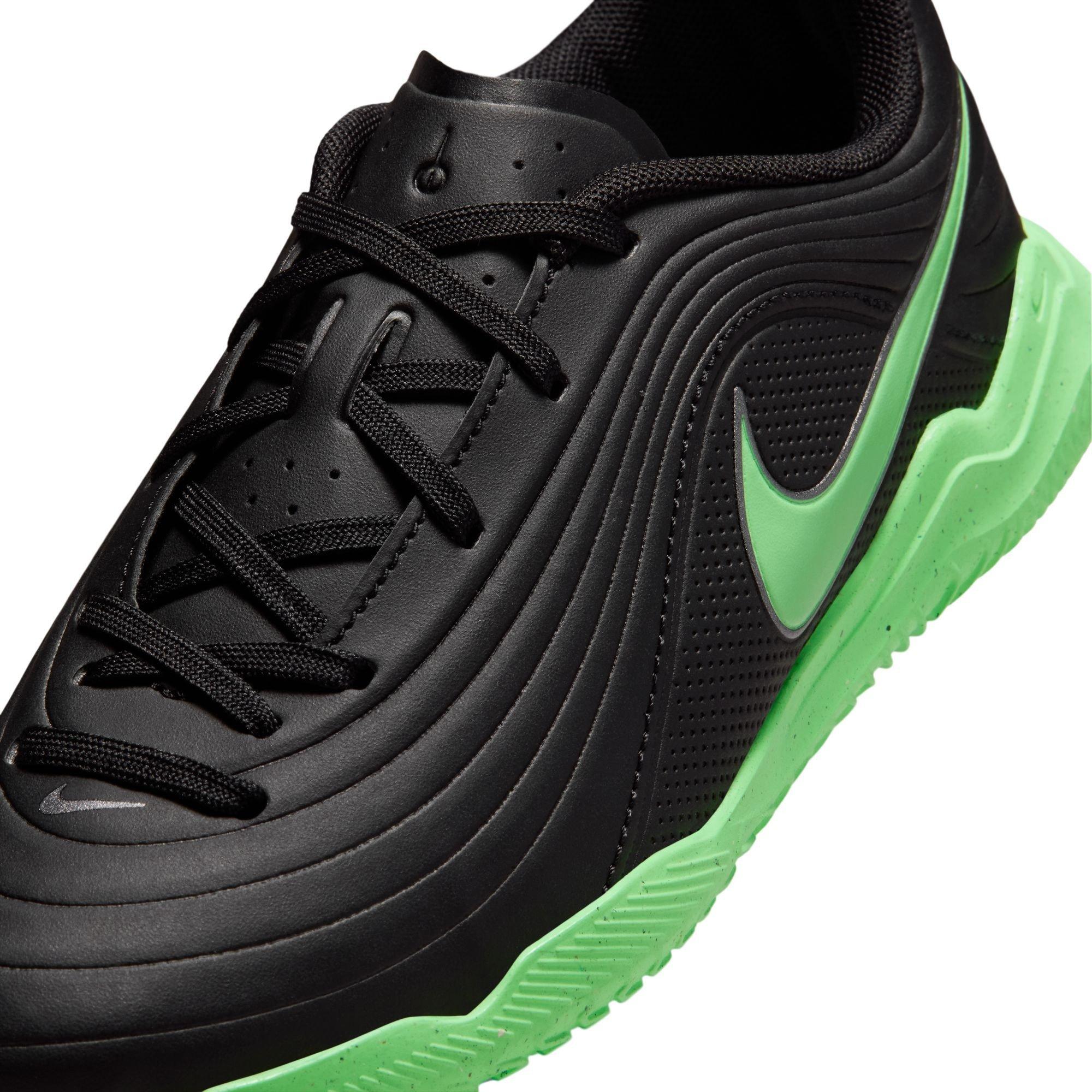 Black/Green - Nike - Kids' Tiempo Club IC Indoor Football Boot - 7