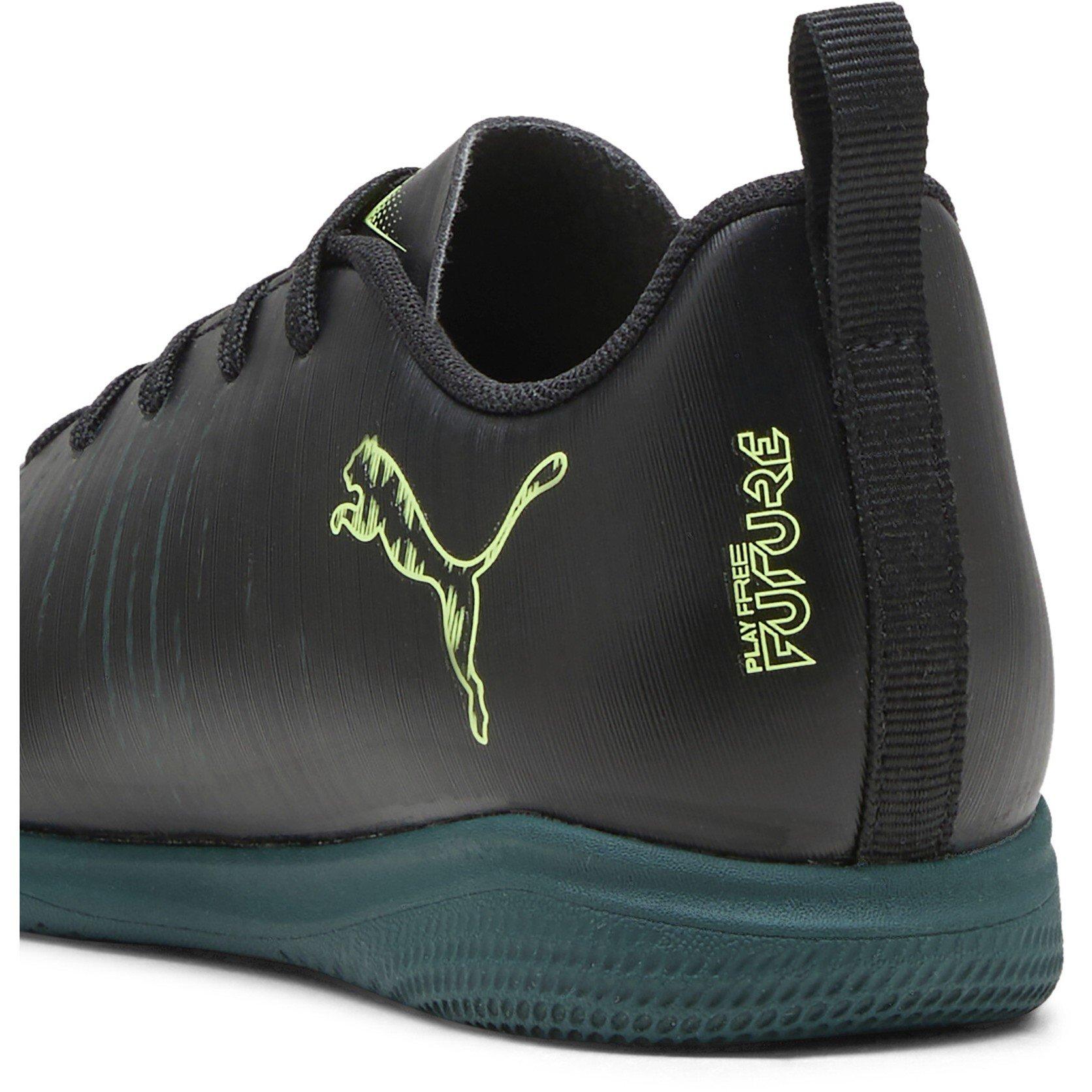 Blk-FL-GrnTrrn - Puma - Unisex Kids' Future 8 Play It Indoor Football Boots - 5