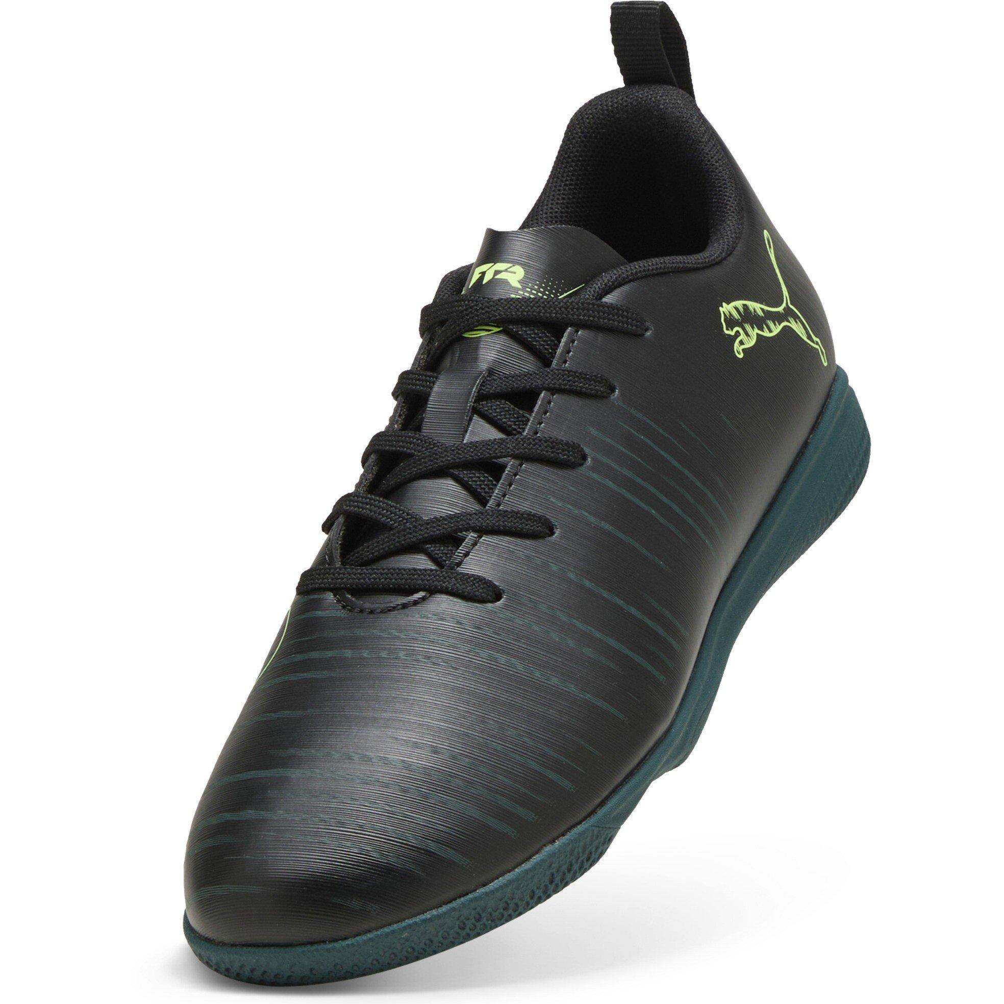 Blk-FL-GrnTrrn - Puma - Unisex Kids' Future 8 Play It Indoor Football Boots - 6