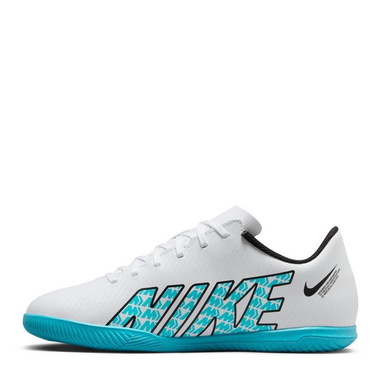 Wht/Baltic Blue - Nike - Jr. Mercurial Vapor 15 Club Juniors Indoor Football Boots - 2