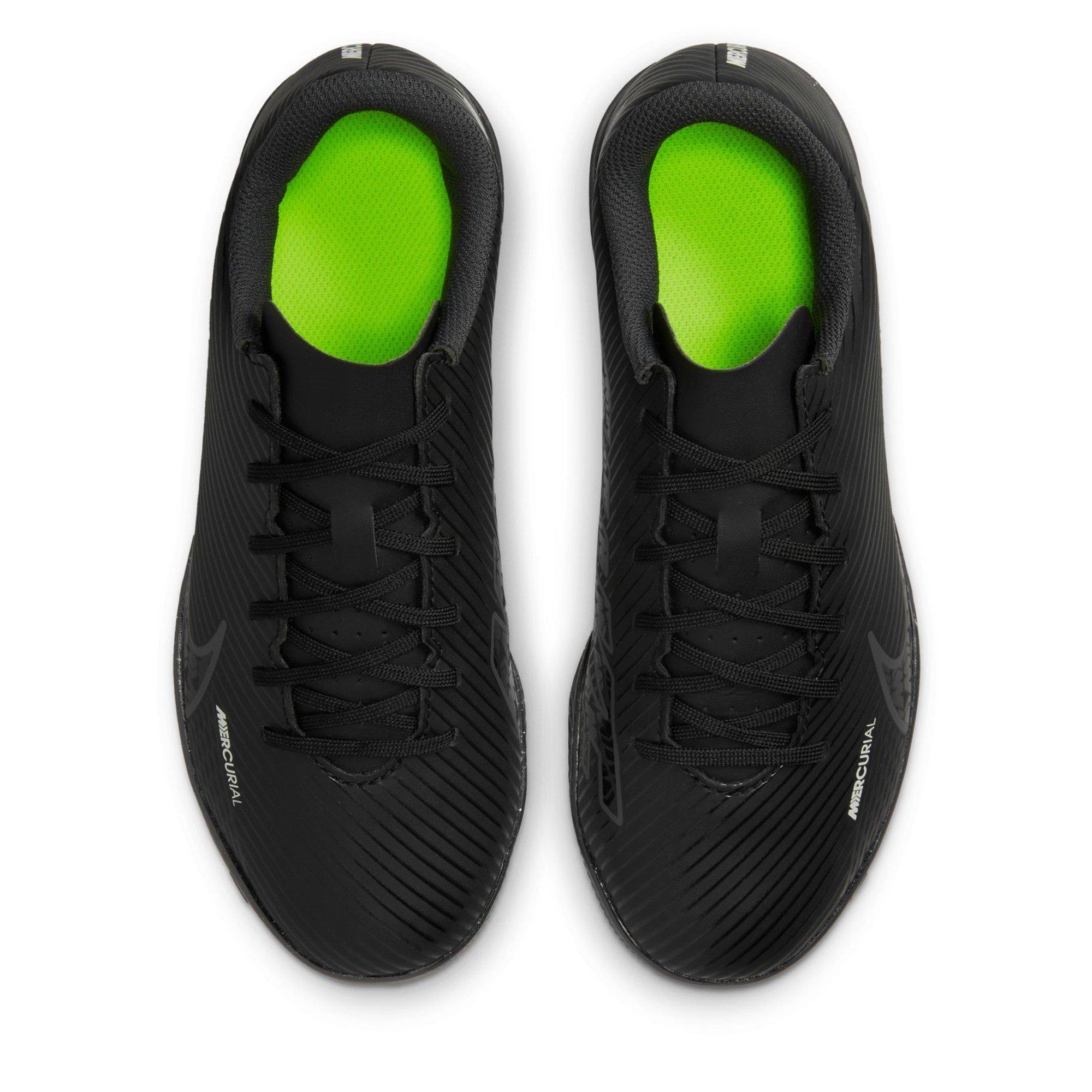 Blk/Grey-Volt - Nike - Nike Jr. Mercurial Vapor 15 Club Juniors Indoor Football Boots - 6