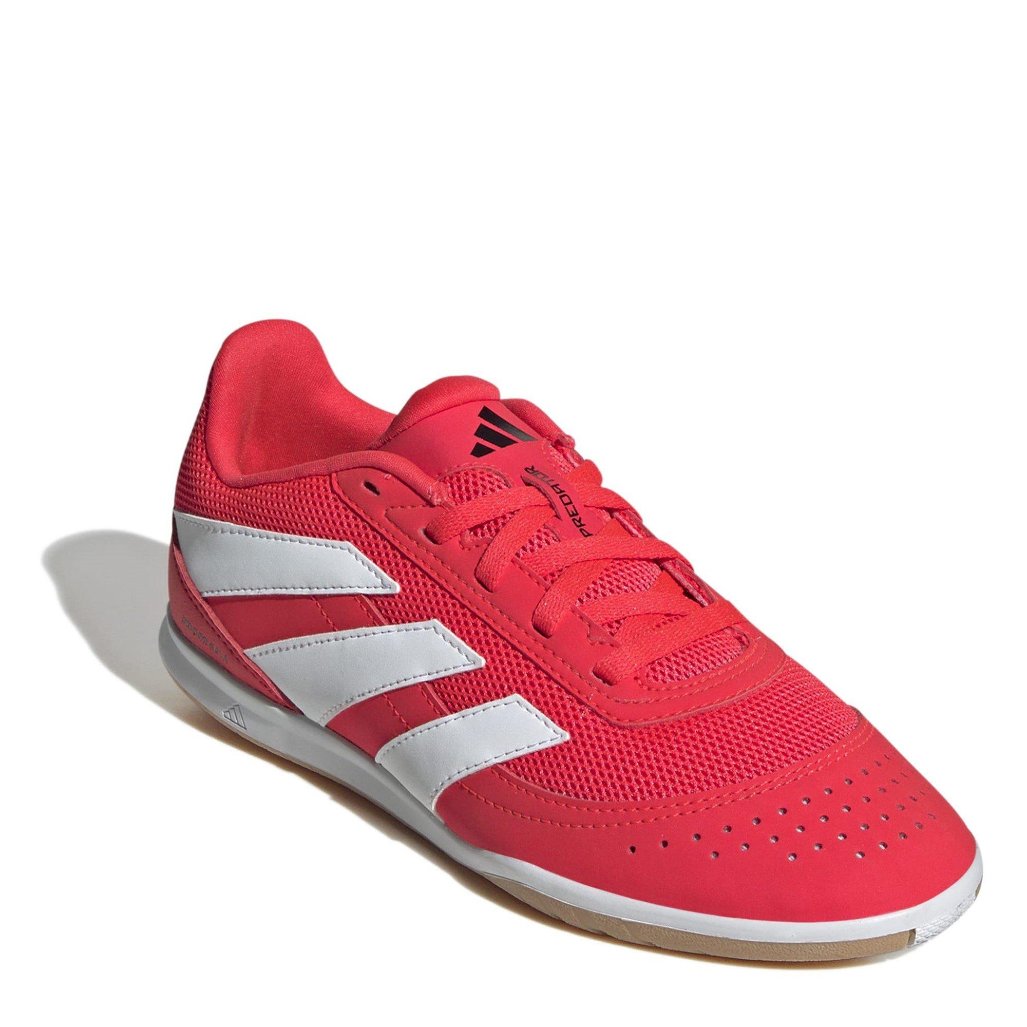Red/White - adidas - Predator Club Junior Indoor Court Football Boots - 3