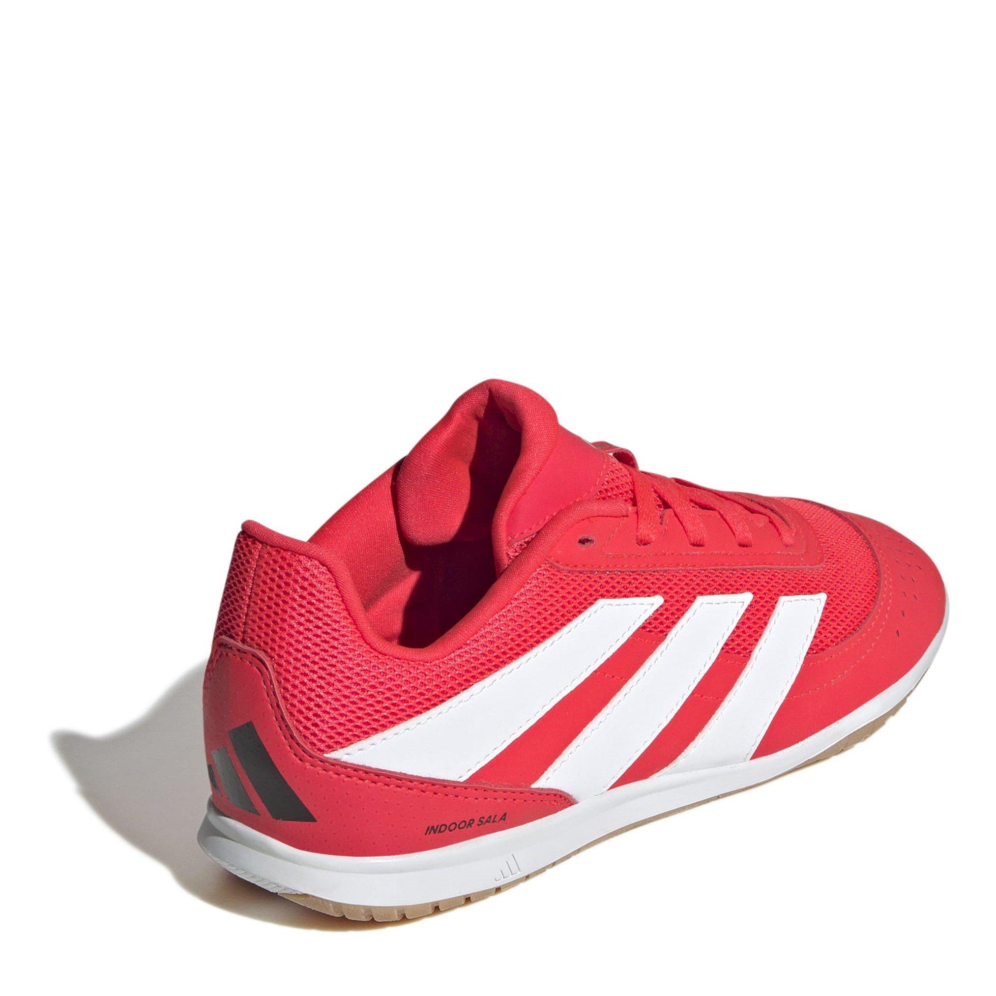 Red/White - adidas - Predator Club Junior Indoor Court Football Boots - 4