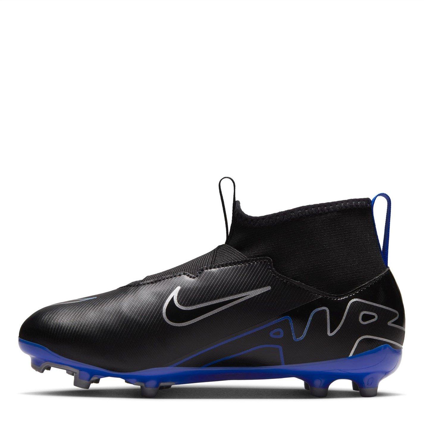 Zwart/Chroom - Nike - Mercurial Superfly 9 Academy Junior Firm Ground Football Boots - 2