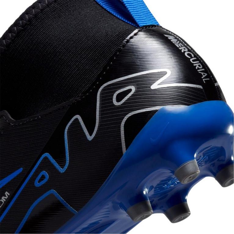 Noir/Chrome - Nike - Mercurial Superfly 9 Academy Firm Ground Football Boots Juniors - 8
