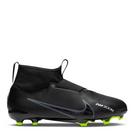Negro/Gris/Blanco - Nike - Mercurial Superfly 9 Academy Firm Ground Football Boots Juniors - 1