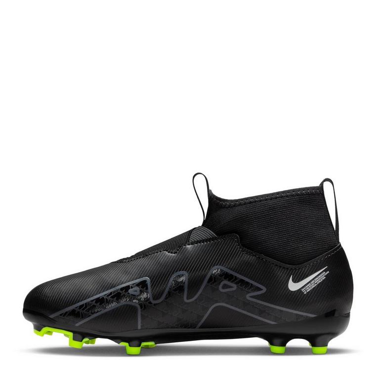 Negro/Gris/Blanco - Nike - Mercurial Superfly 9 Academy Firm Ground Football Boots Juniors - 2