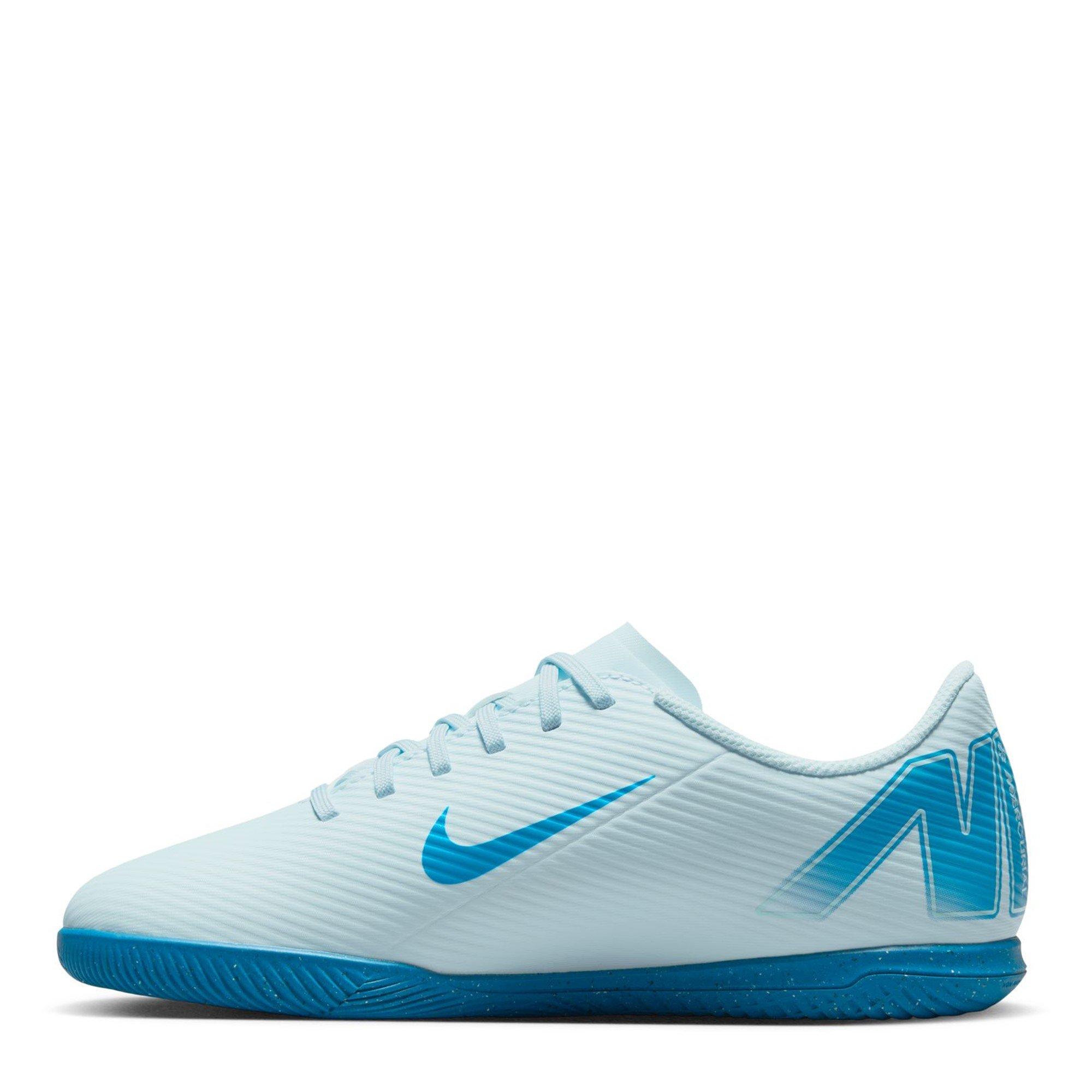 Glacier Blu/Blk - Nike - Jr. Mercurial Vapor 16 Club Juniors Indoor Low Top Football Boots - 2