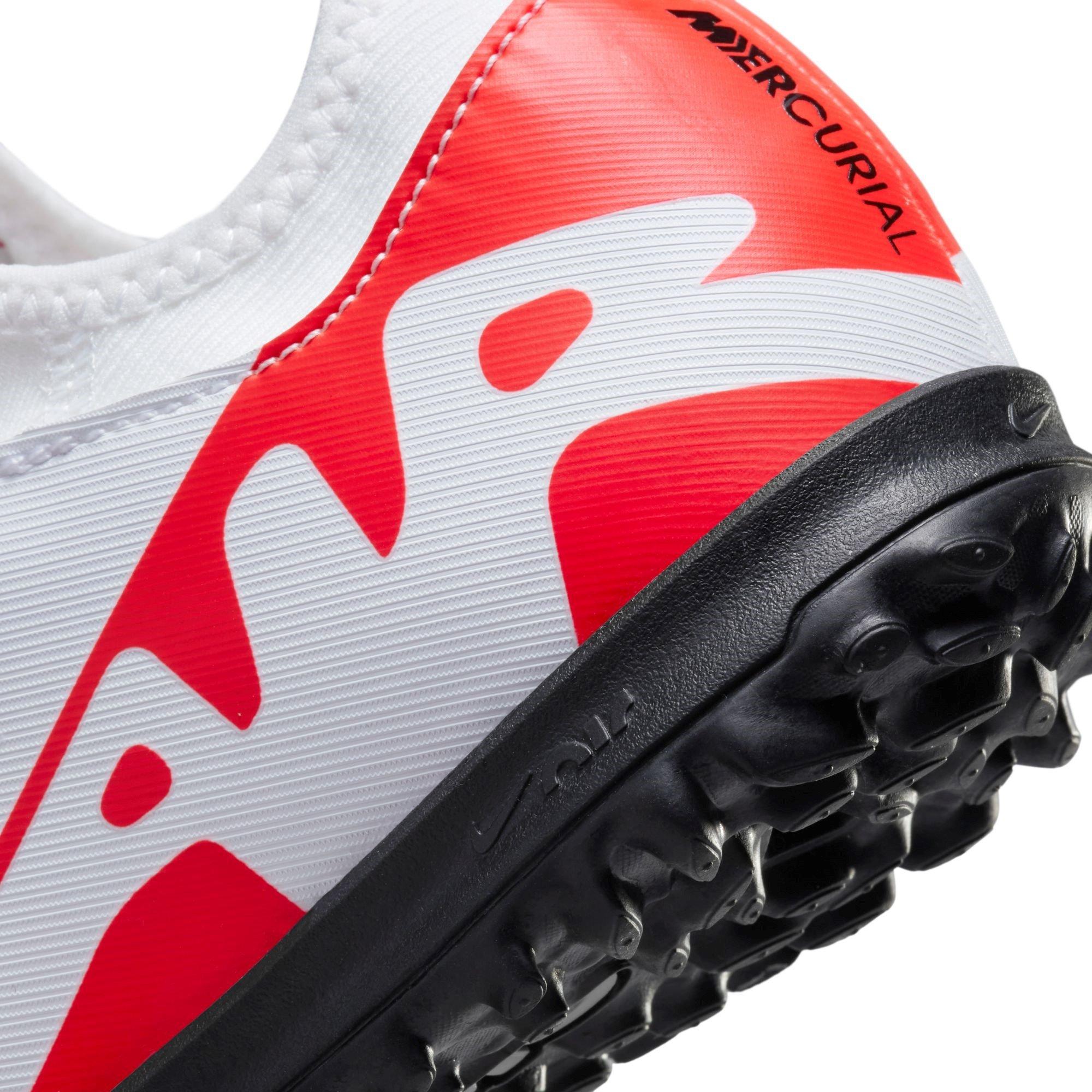 Rood/Wit - Nike - Mercurial Vapor Academy Junior Astro Turf Trainers - 8
