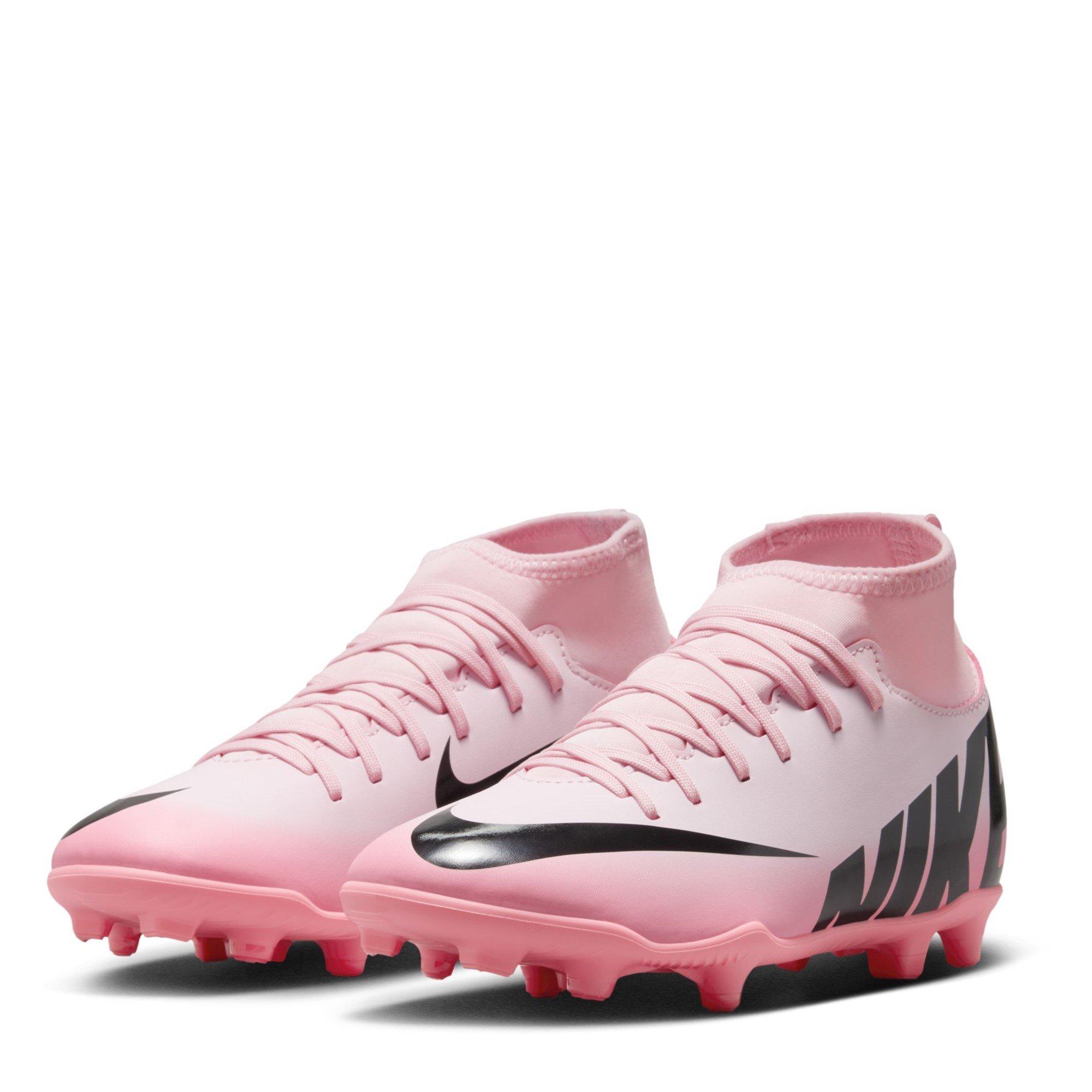 Cor-de-rosa/preto - Nike - Mercurial Superfly 9 Club Junior Firm Ground Football Boots - 4