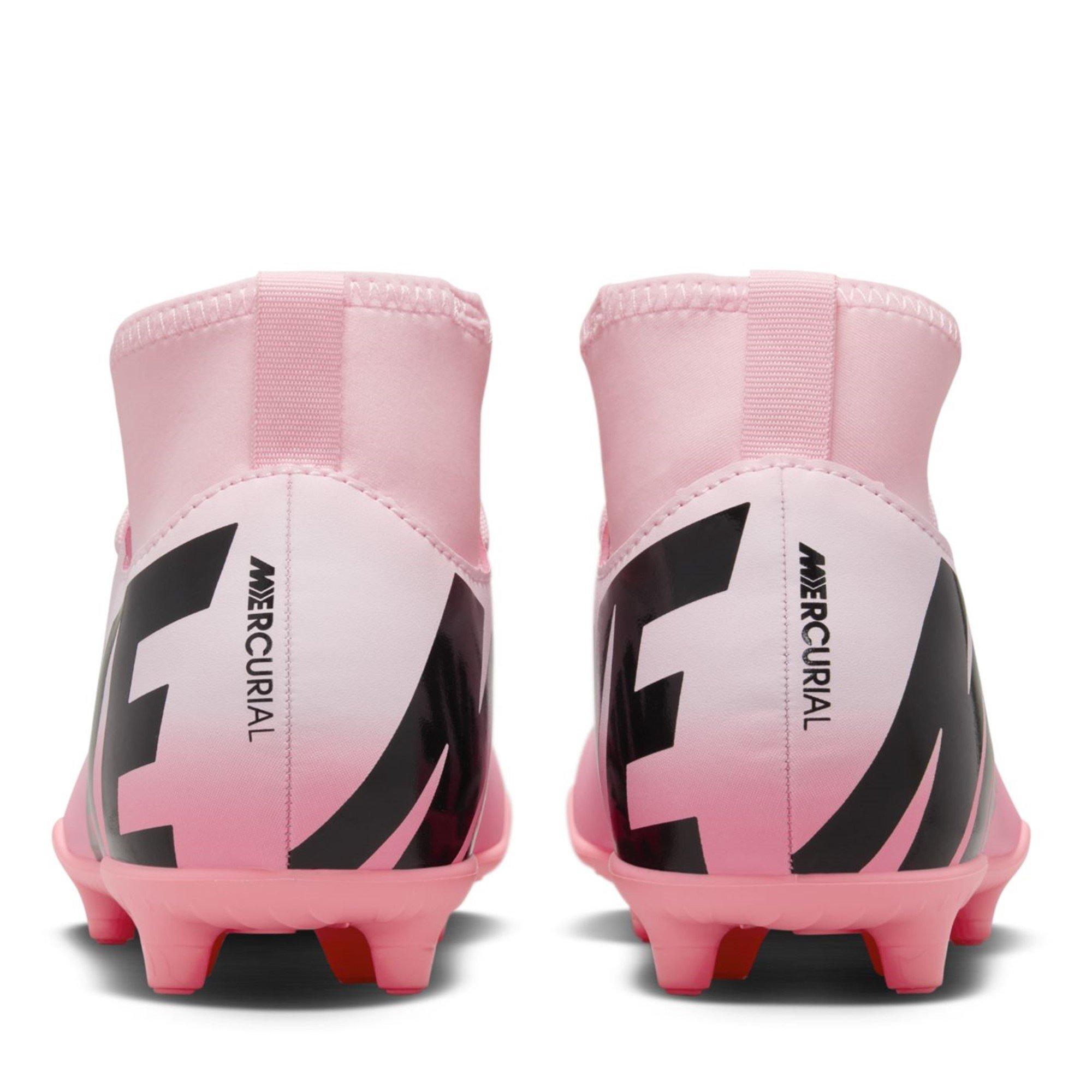 Cor-de-rosa/preto - Nike - Mercurial Superfly 9 Club Junior Firm Ground Football Boots - 6