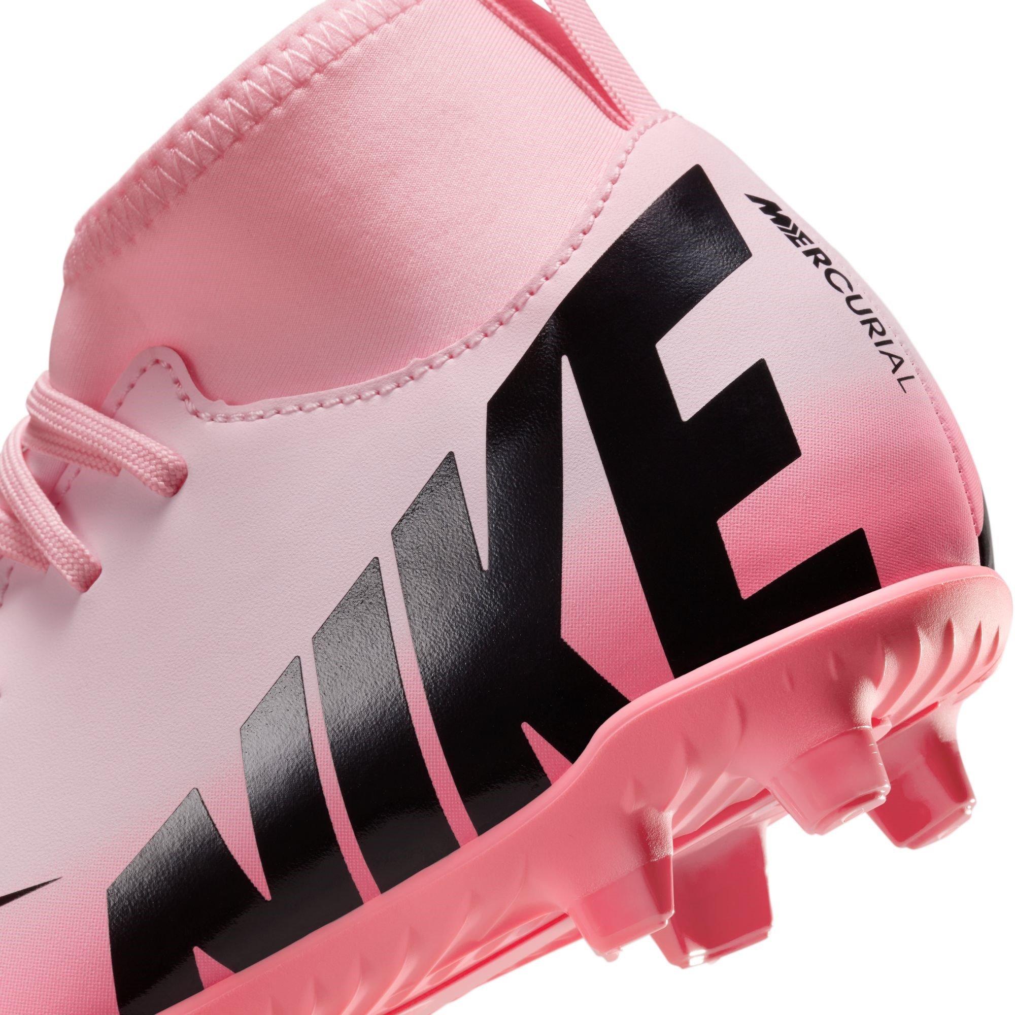 Cor-de-rosa/preto - Nike - Mercurial Superfly 9 Club Junior Firm Ground Football Boots - 9